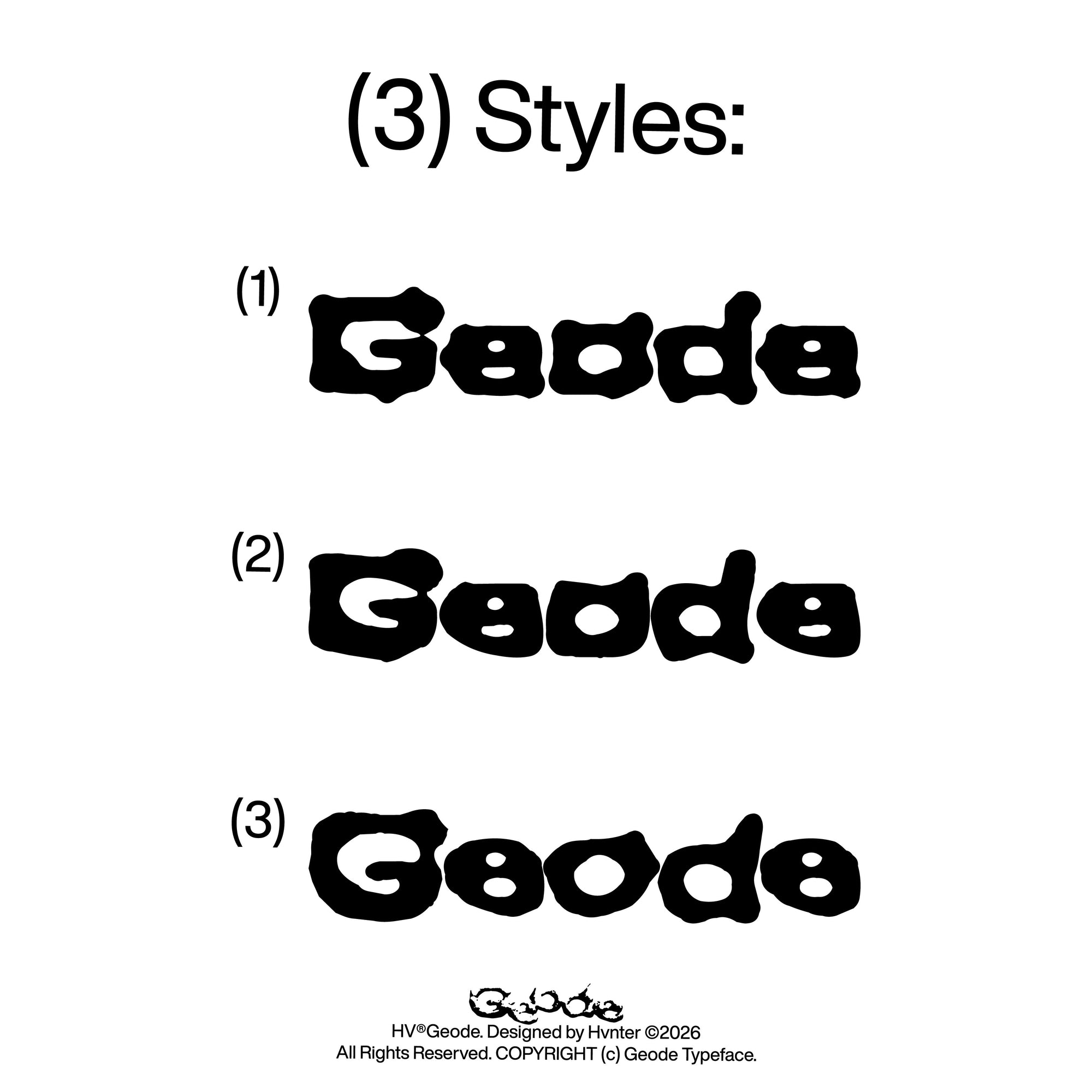 Geode Typeface hvnter