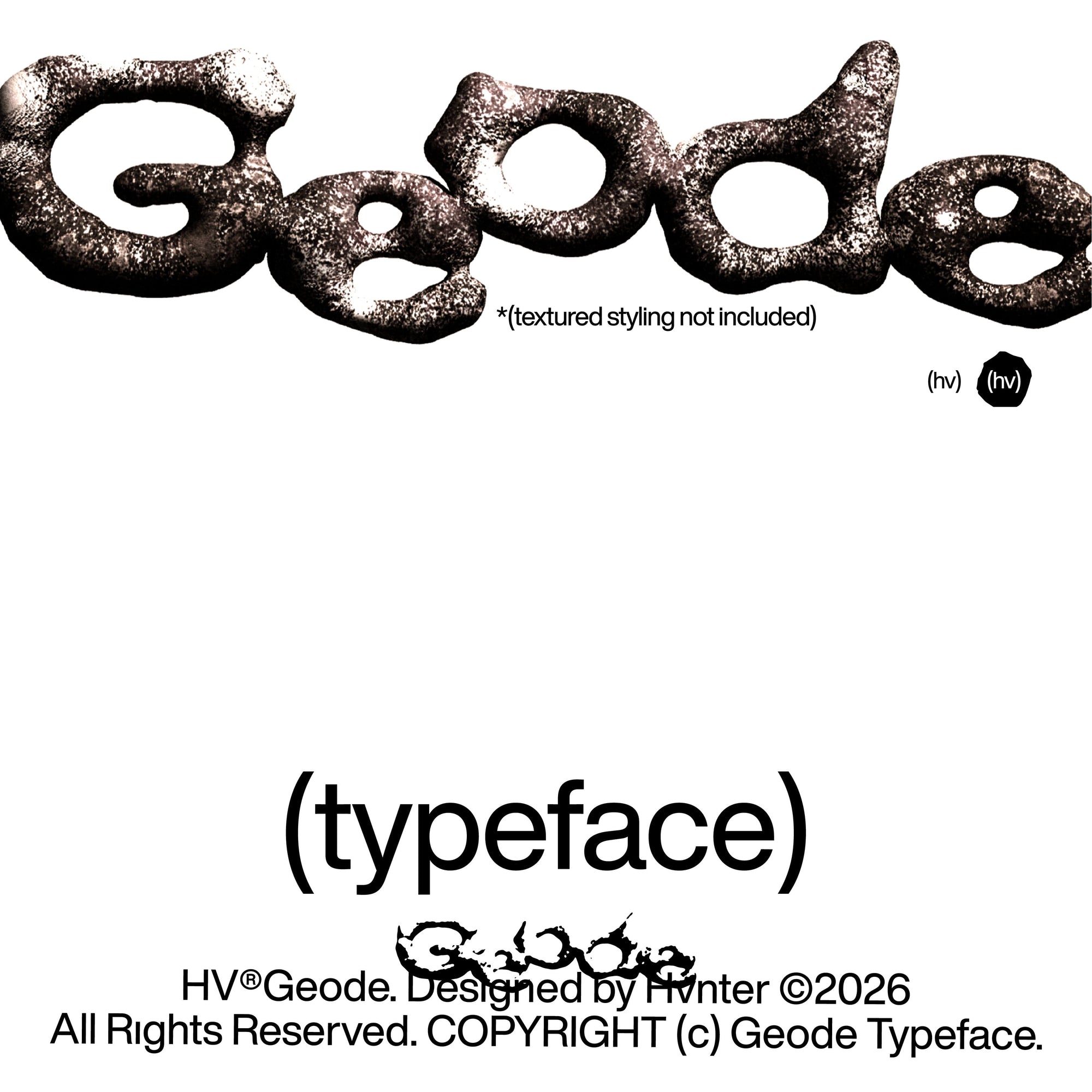 Geode Typeface hvnter