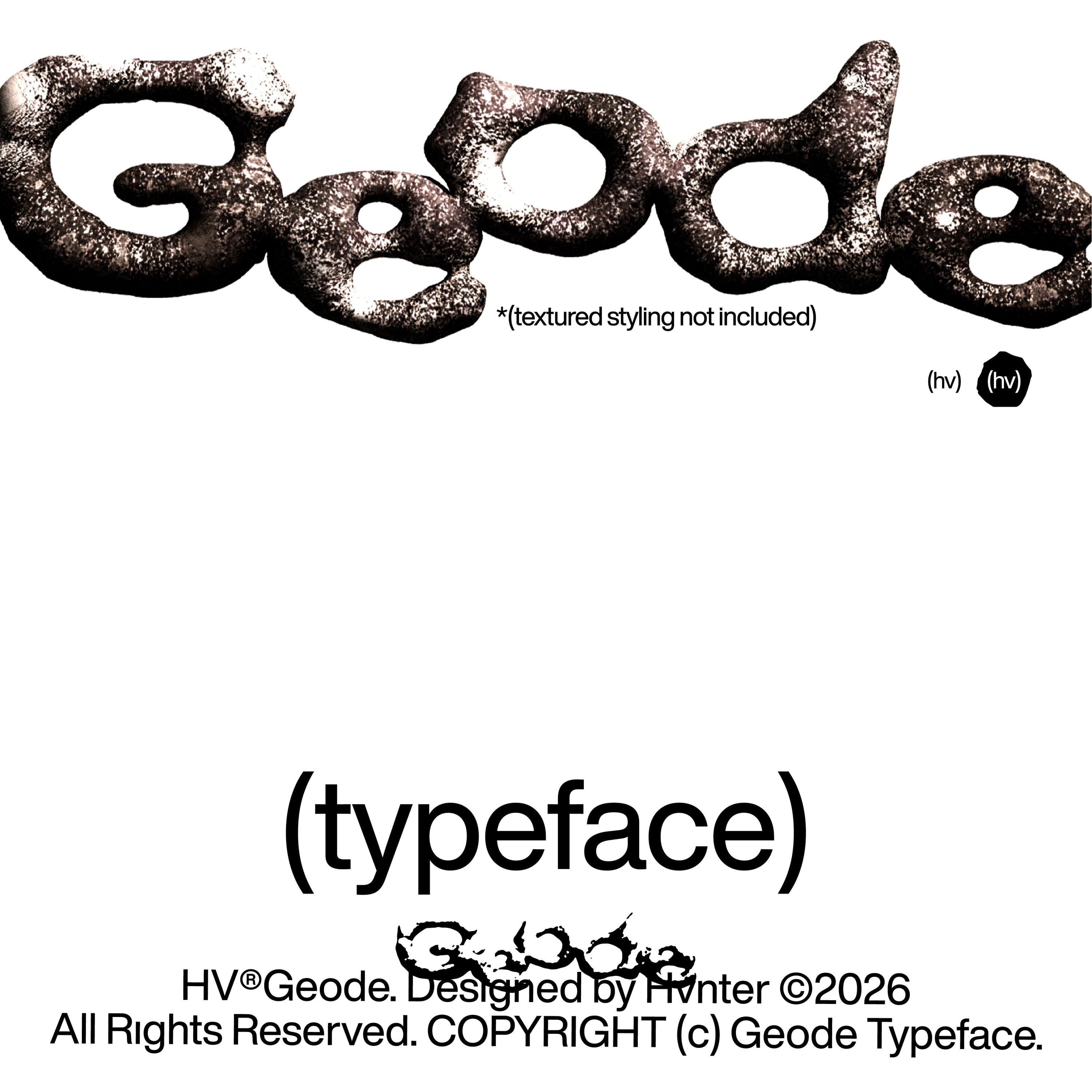 Geode Typeface hvnter