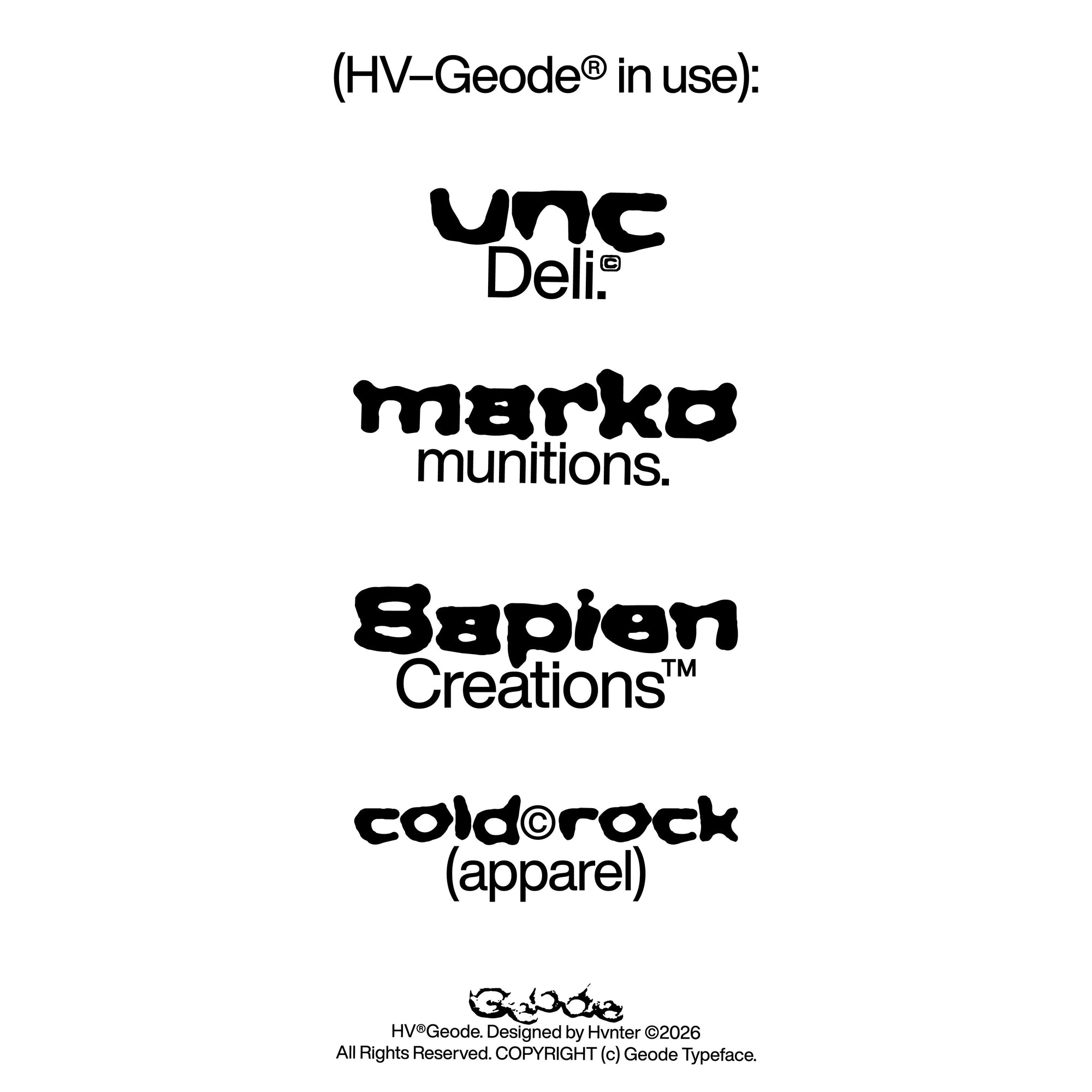 Geode Typeface hvnter