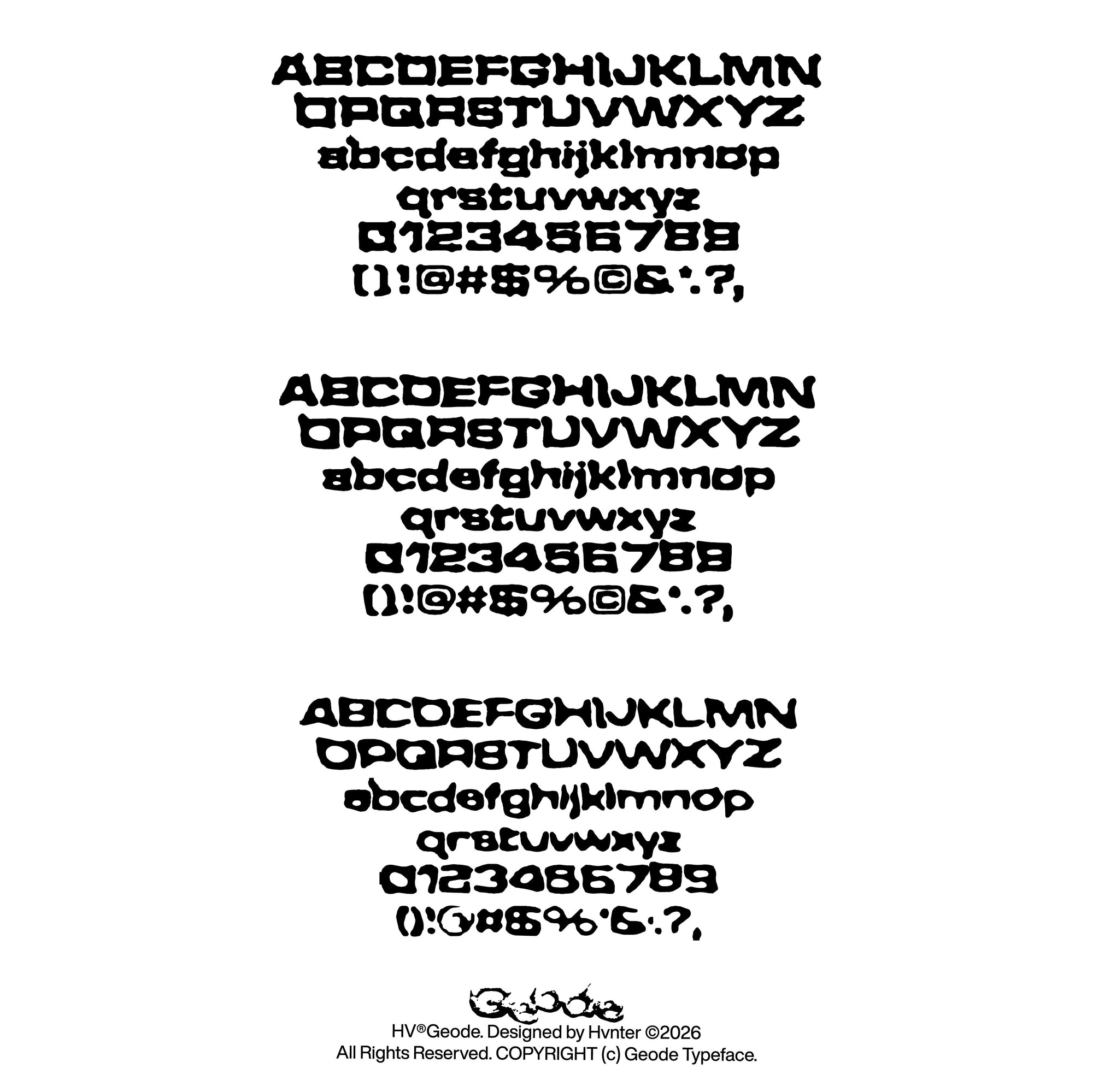 Geode Typeface hvnter