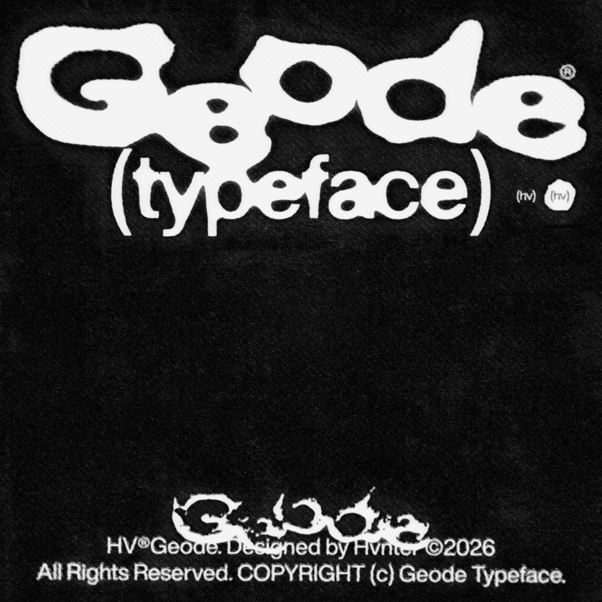 Geode Typeface hvnter