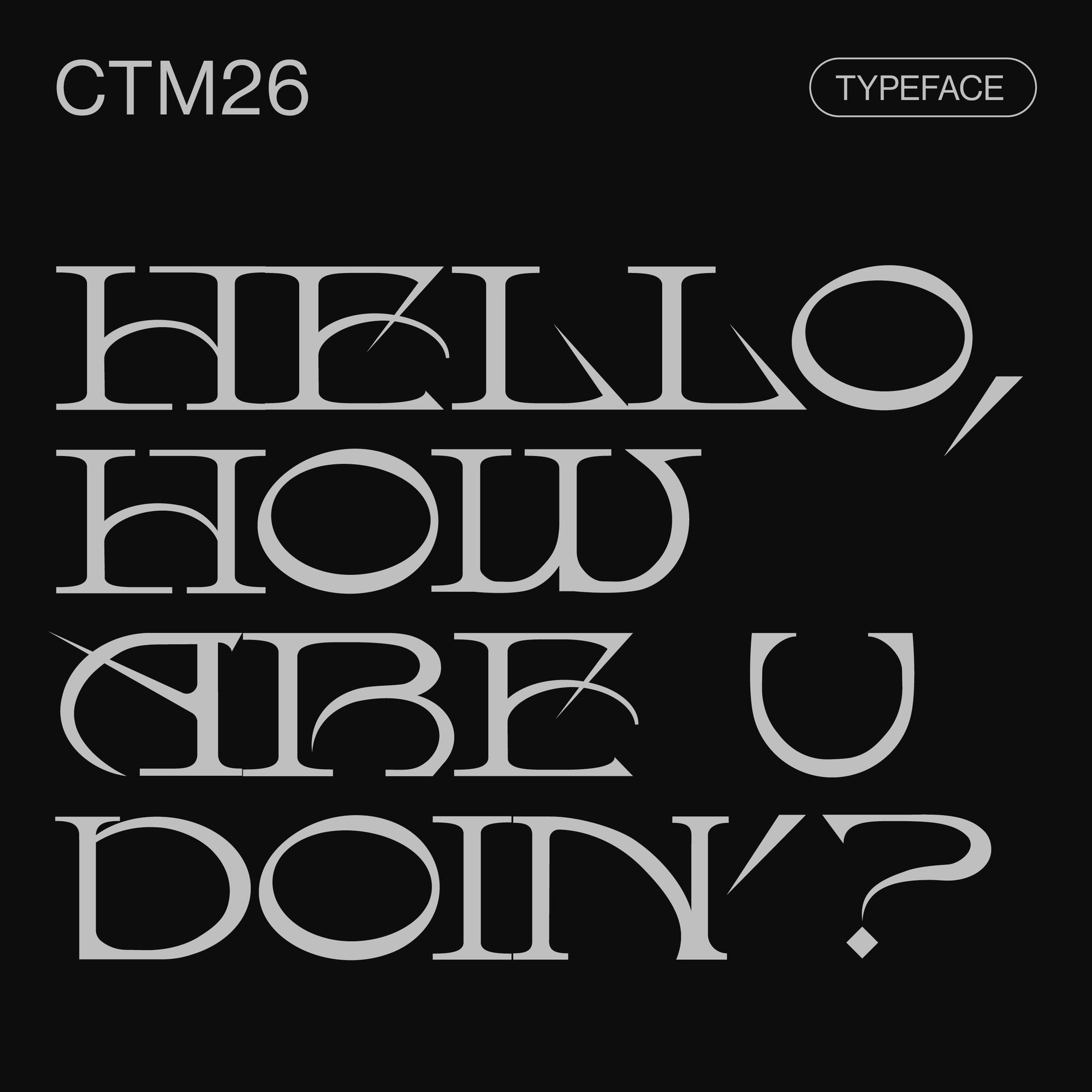 CTM26 Typeface Jules Bigot