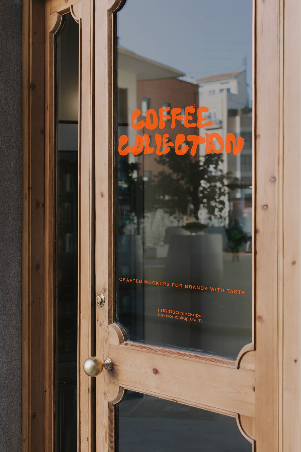 Glass Door Mockup 02CC Furioso Mockups