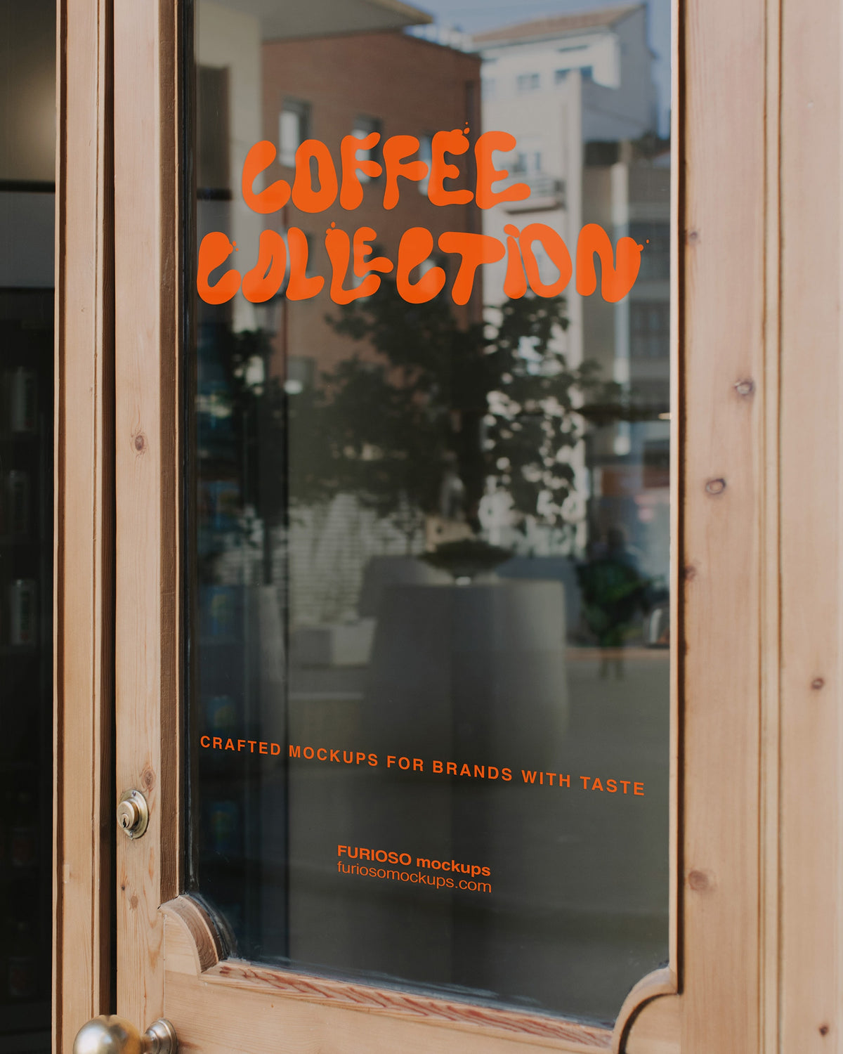 Glass Door Mockup 02CC Furioso Mockups