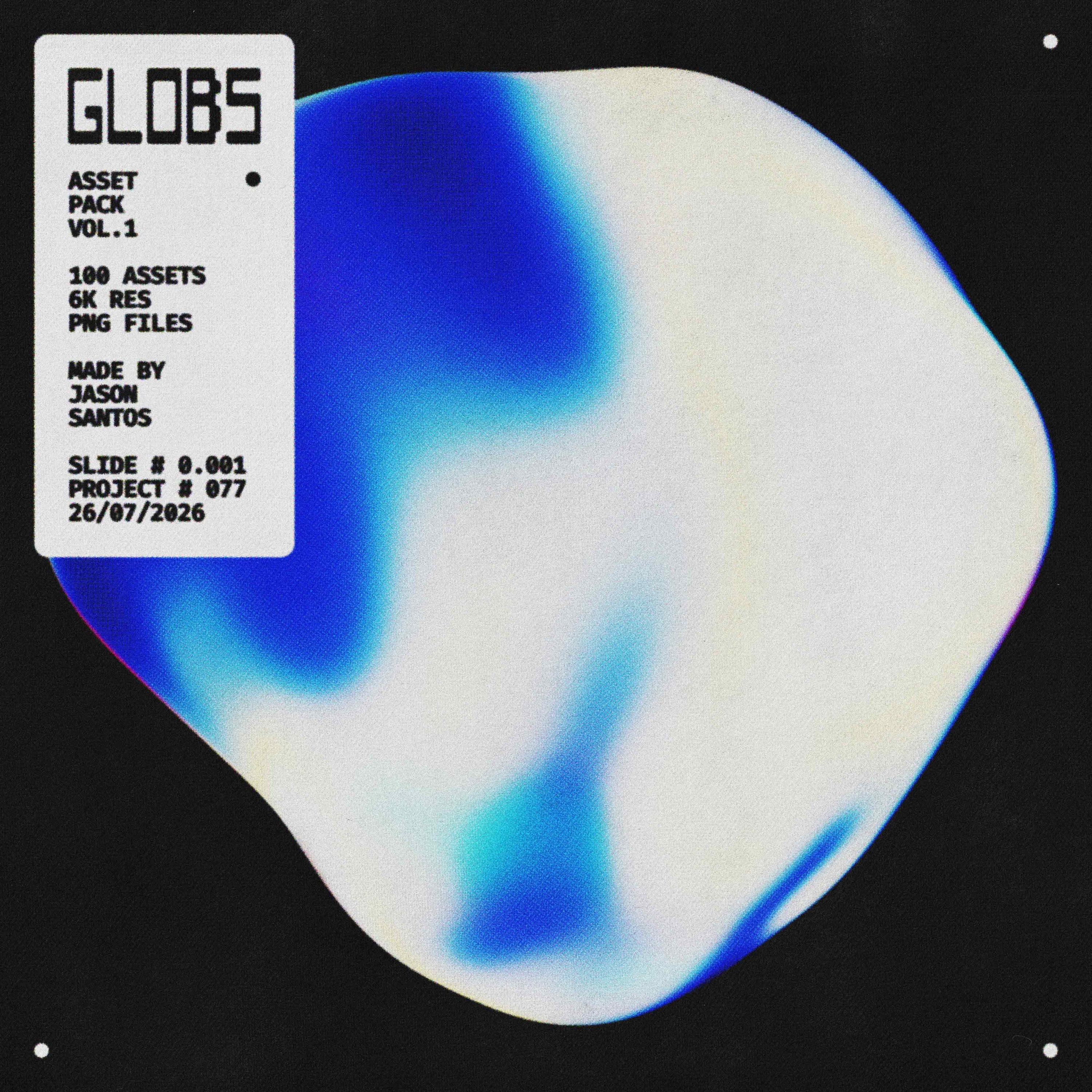 Globs Asset Pack (Vol.1) Abstract Mineral Graphics Jason Santos