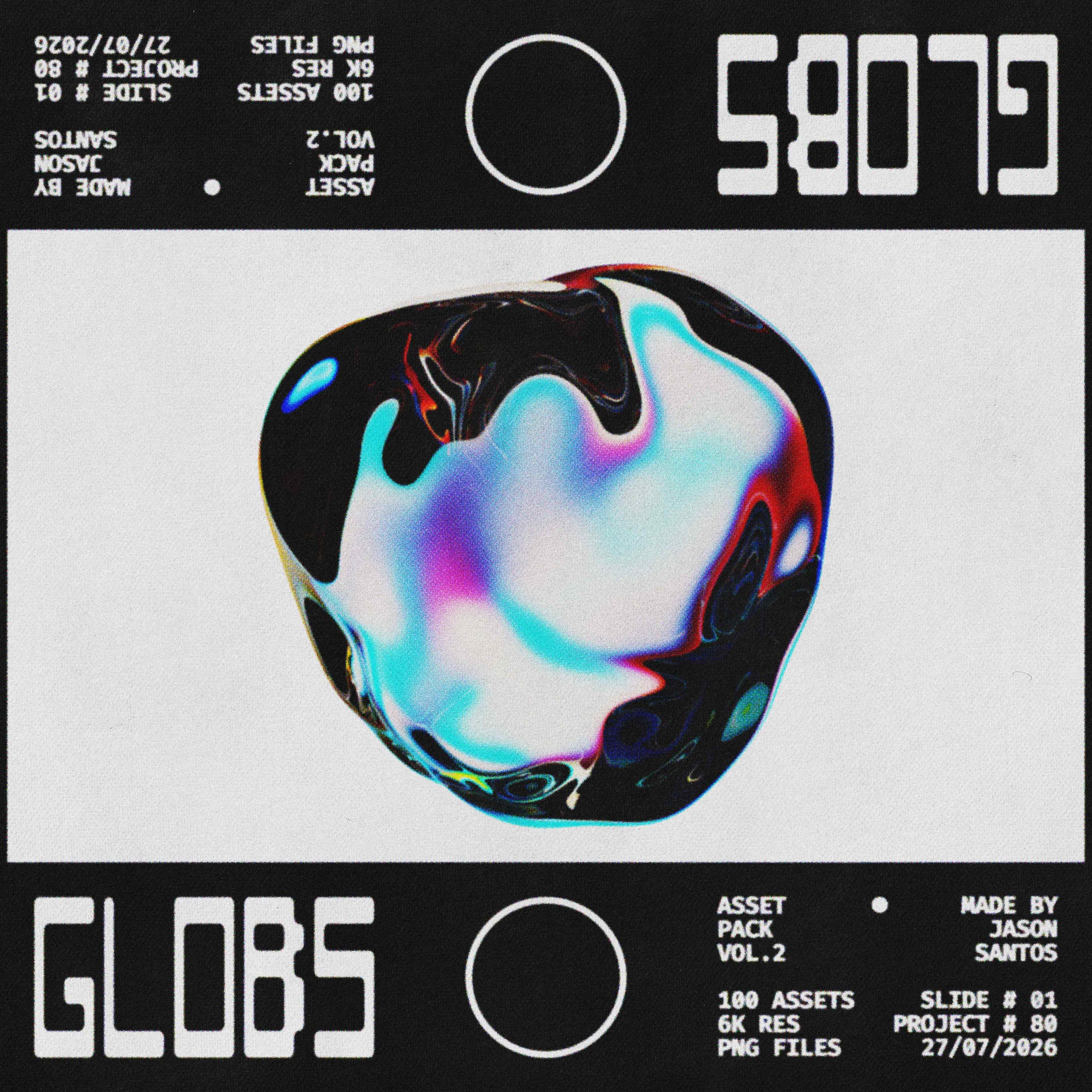 Globs Asset Pack (Vol.2) Glass Mineral Graphics Jason Santos