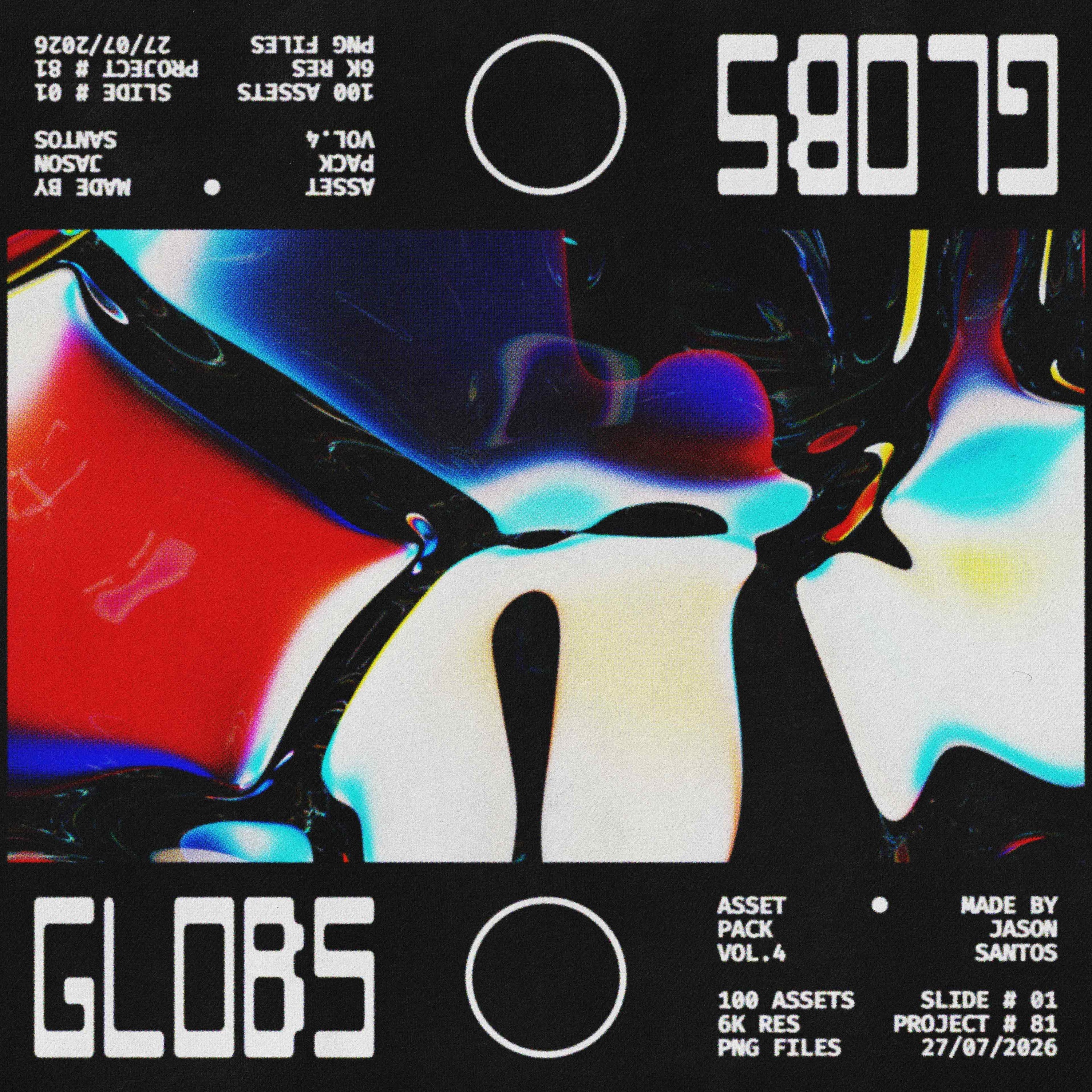 Globs Asset Pack (Vol.4) Glass Blob 3D Graphics Jason Santos
