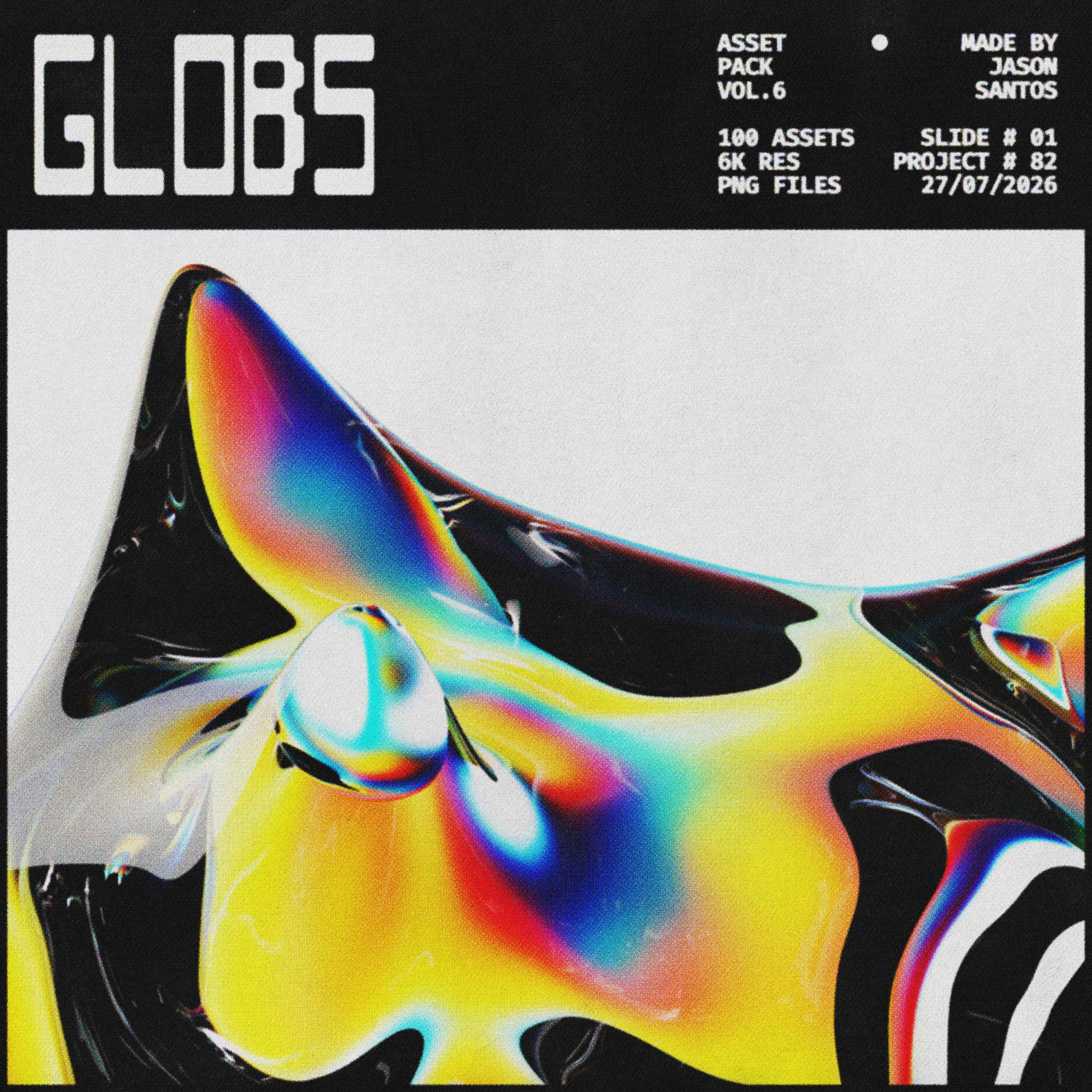 Globs Asset Pack (Vol.6) Glass Starburst Graphics Jason Santos
