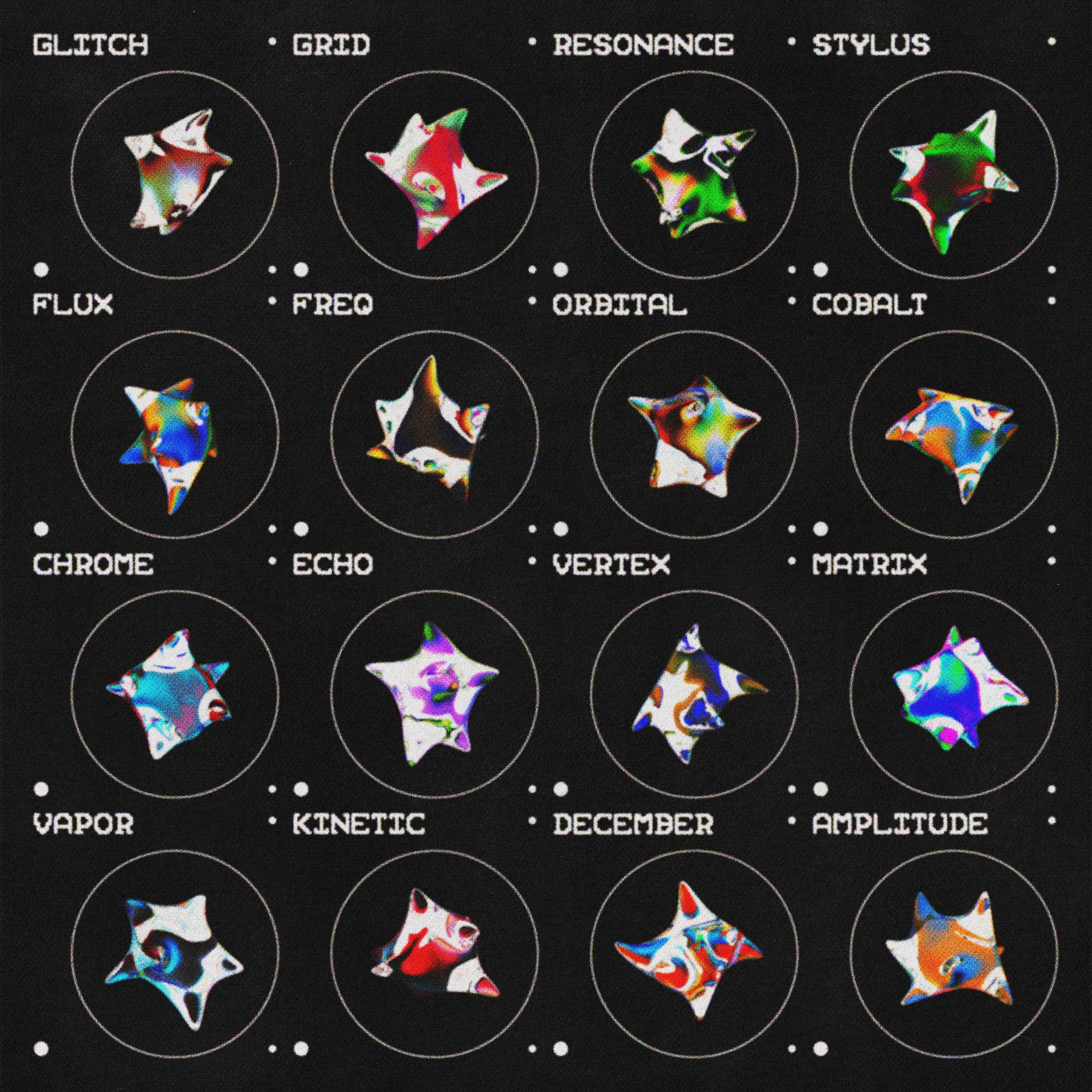 Globs Asset Pack (Vol.6) Glass Starburst Graphics Jason Santos