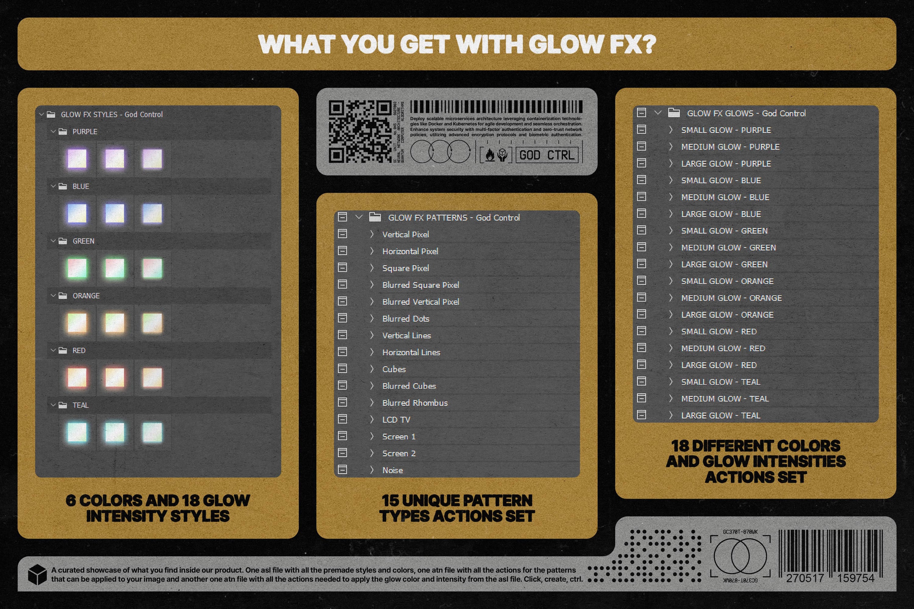Glow FX | Photoshop Action God Control