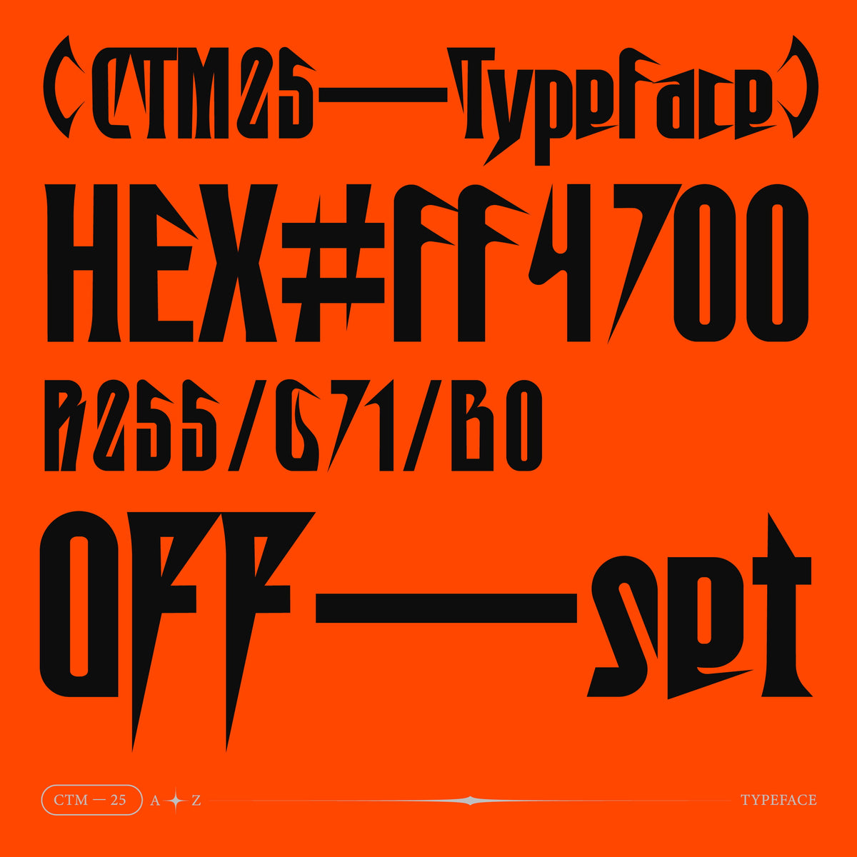 CTM25 Typeface VOJD