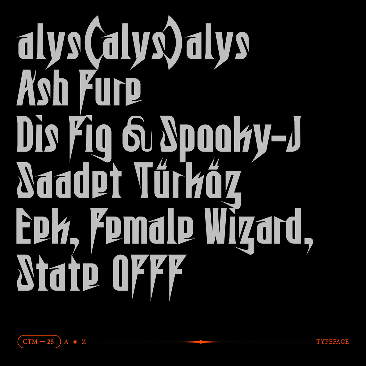 CTM25 Typeface VOJD