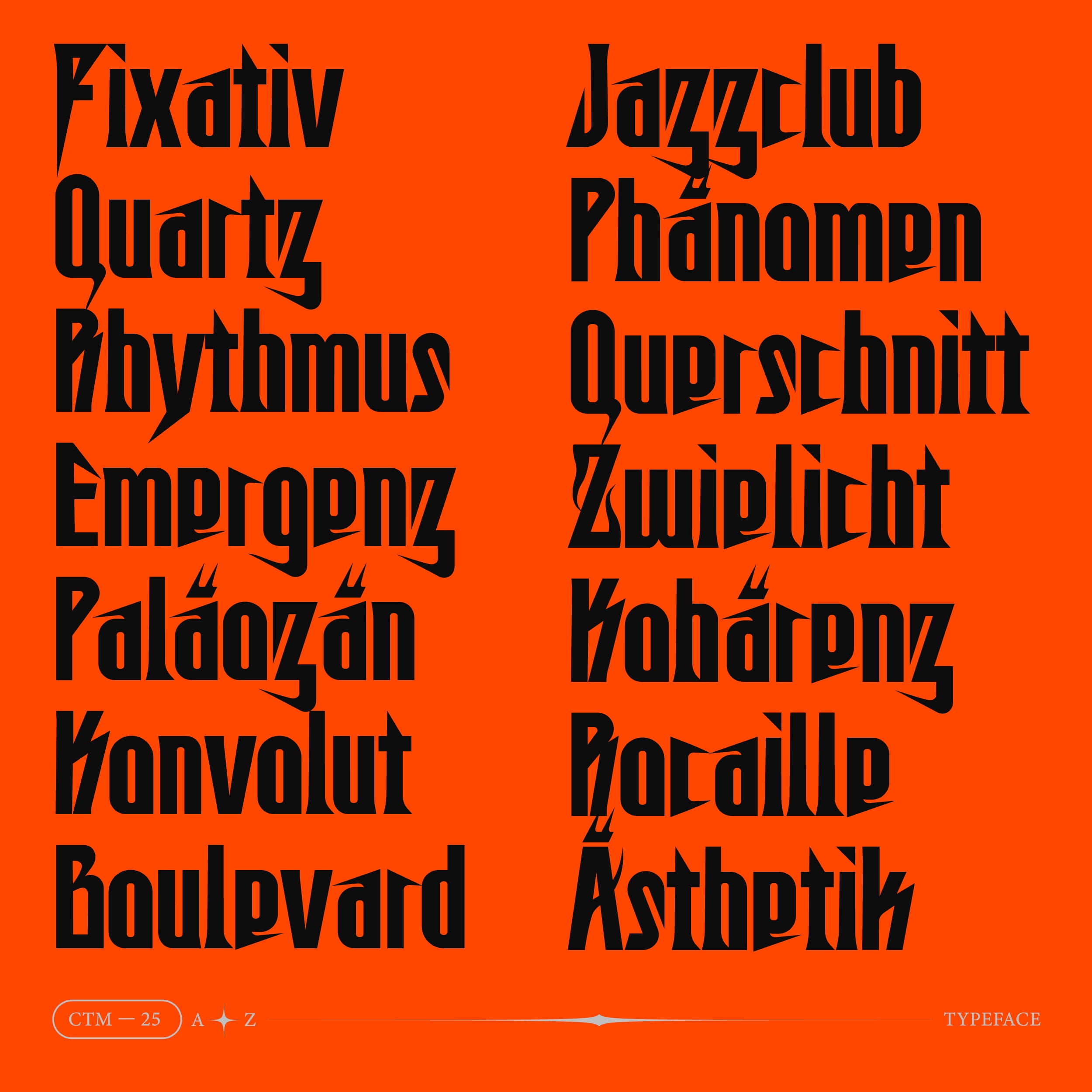 CTM25 Typeface VOJD