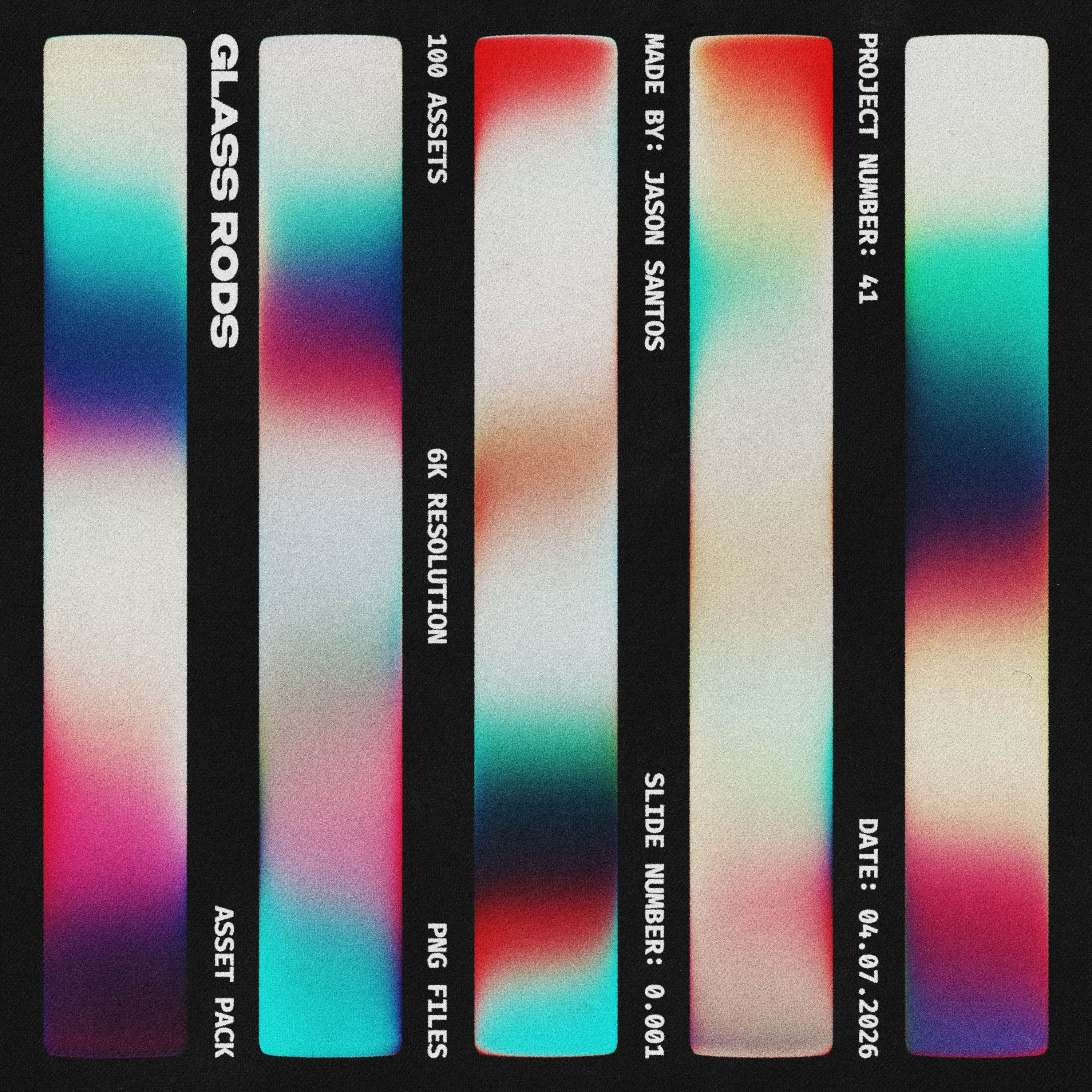 Gradient Glass Rods Asset Pack Jason Santos