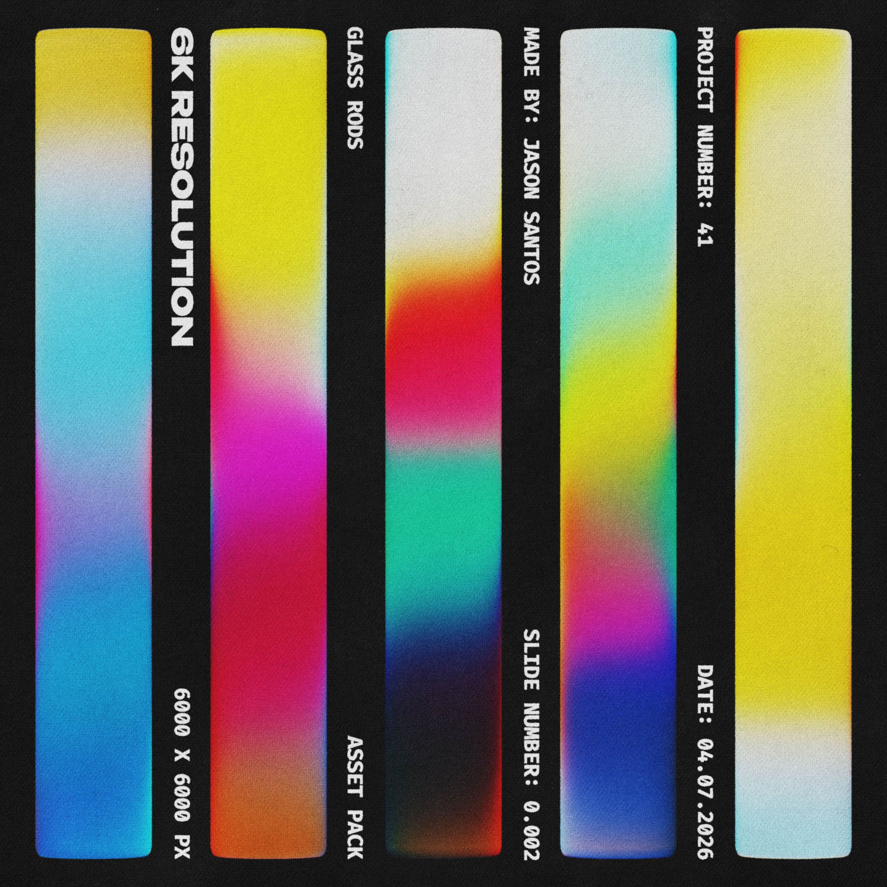 Gradient Glass Rods Asset Pack Jason Santos