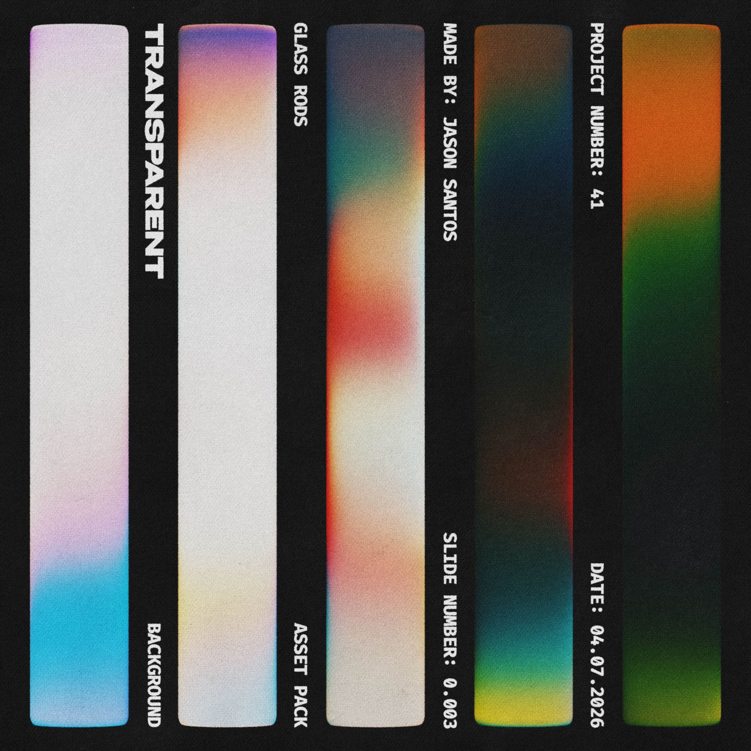 Gradient Glass Rods Asset Pack Jason Santos