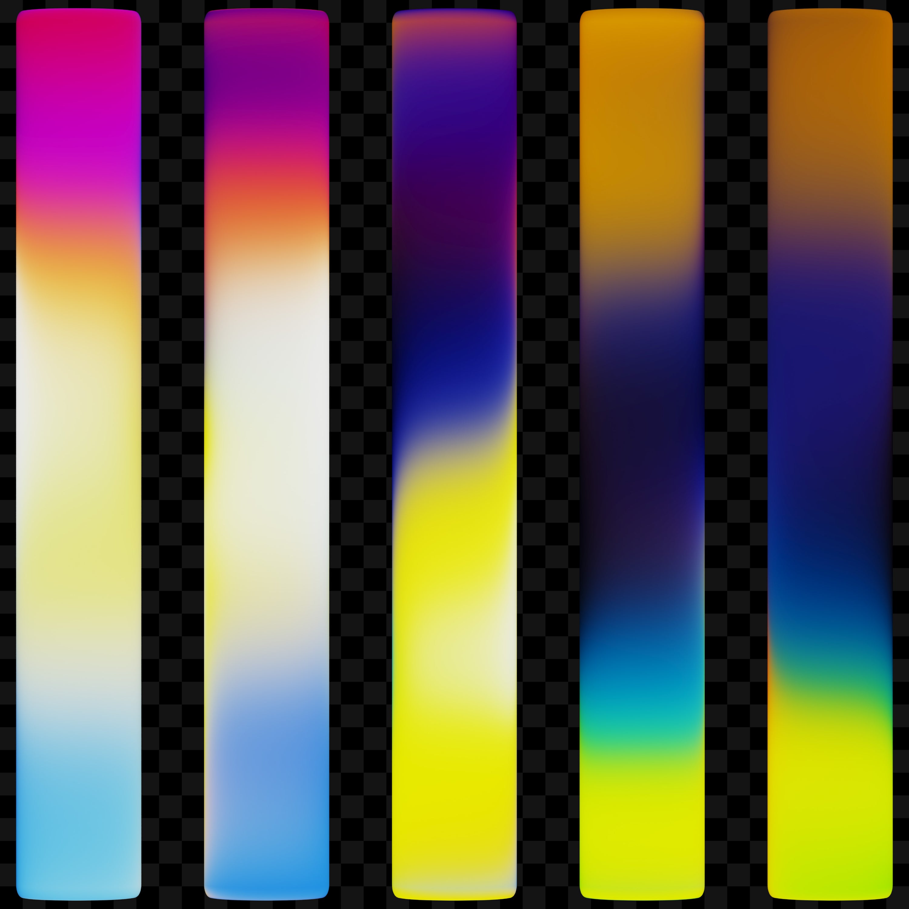 Gradient Glass Rods Asset Pack Jason Santos
