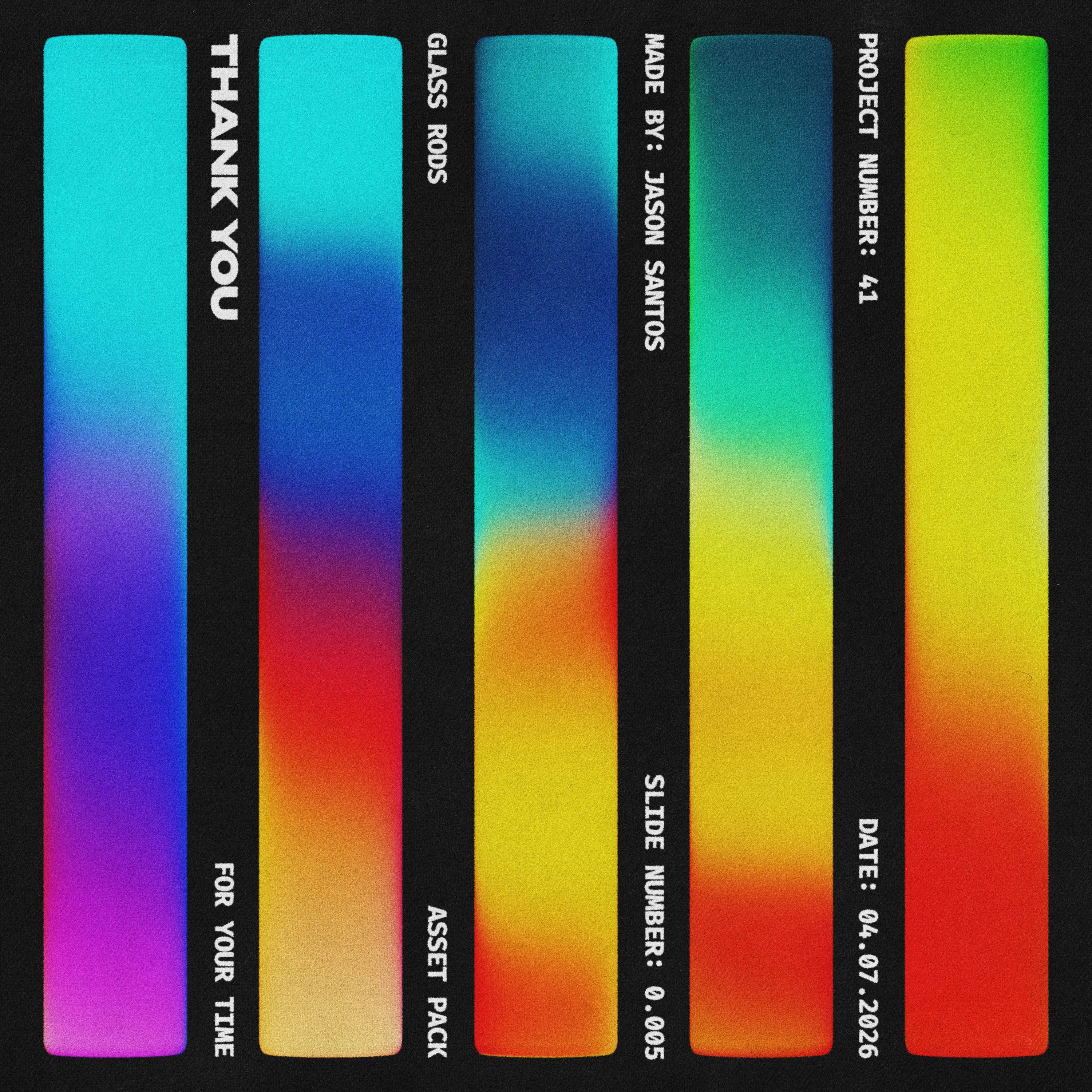 Gradient Glass Rods Asset Pack Jason Santos