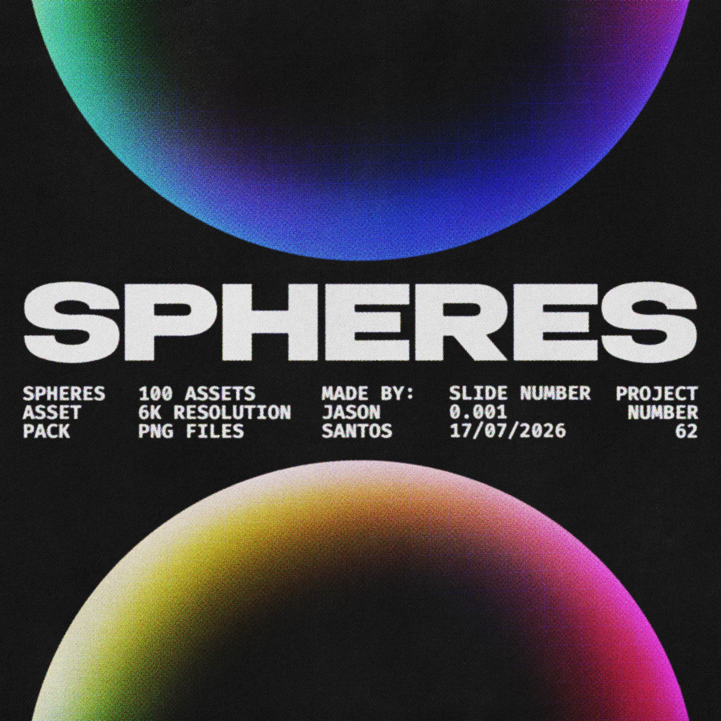 Gradient Glowing Spheres Asset Pack Jason Santos