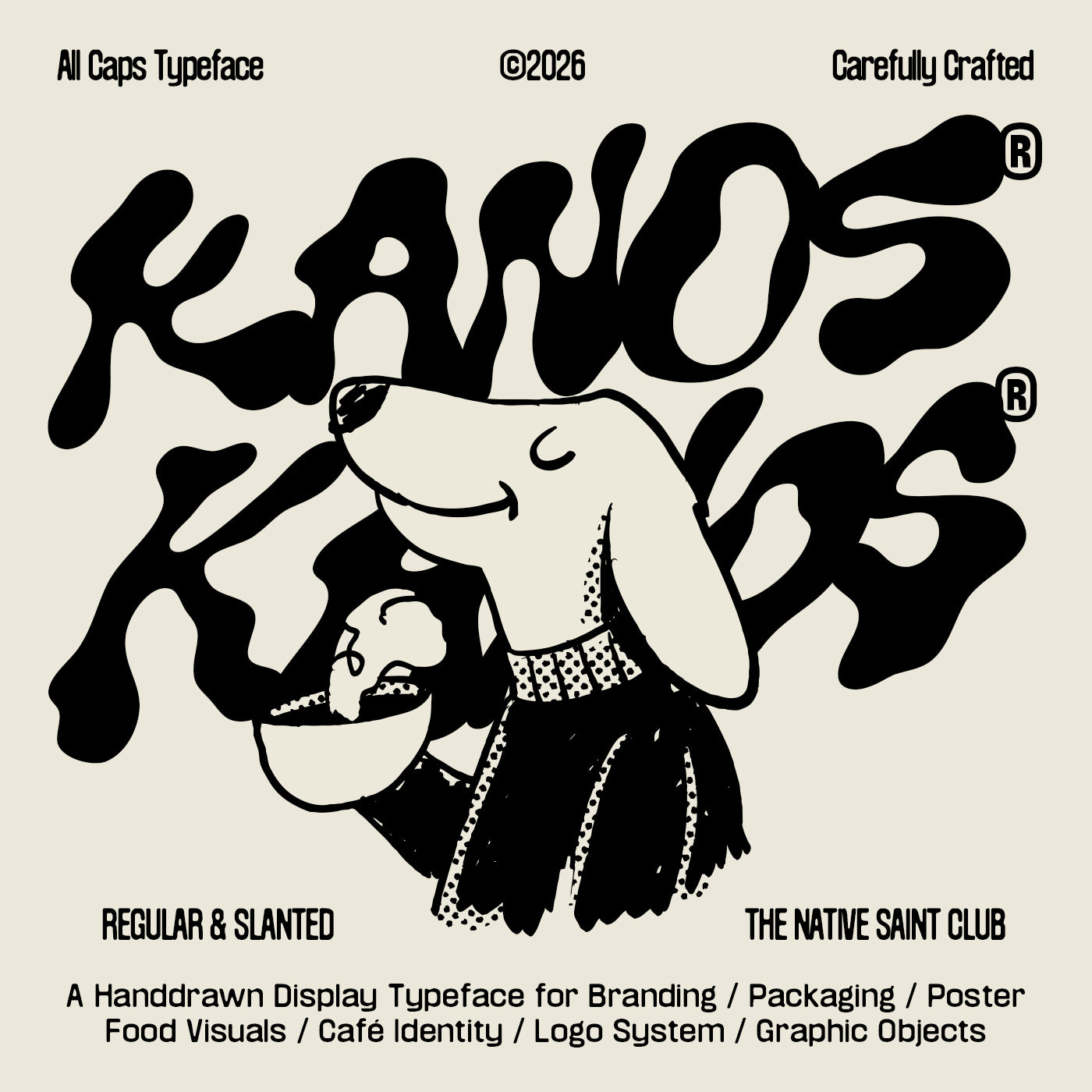 Kanos Typeface The Native Saint Club