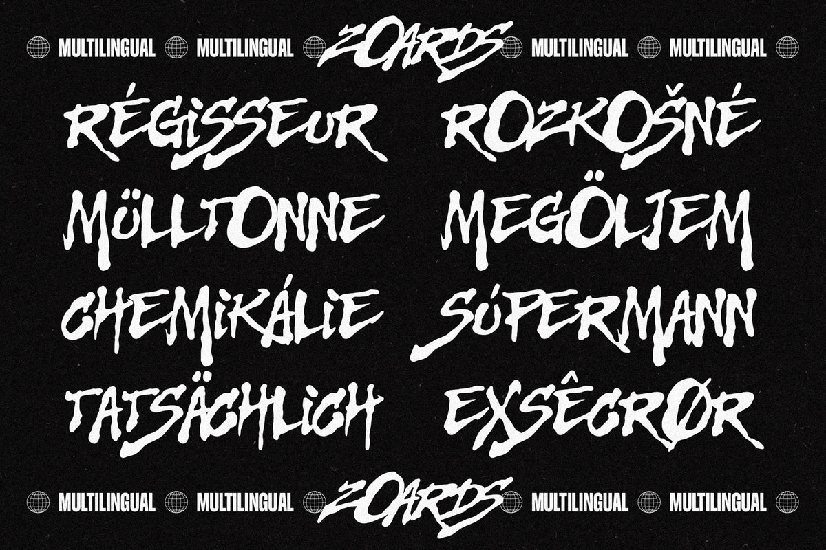 Zoards Typeface TNSC The Native Saint Club