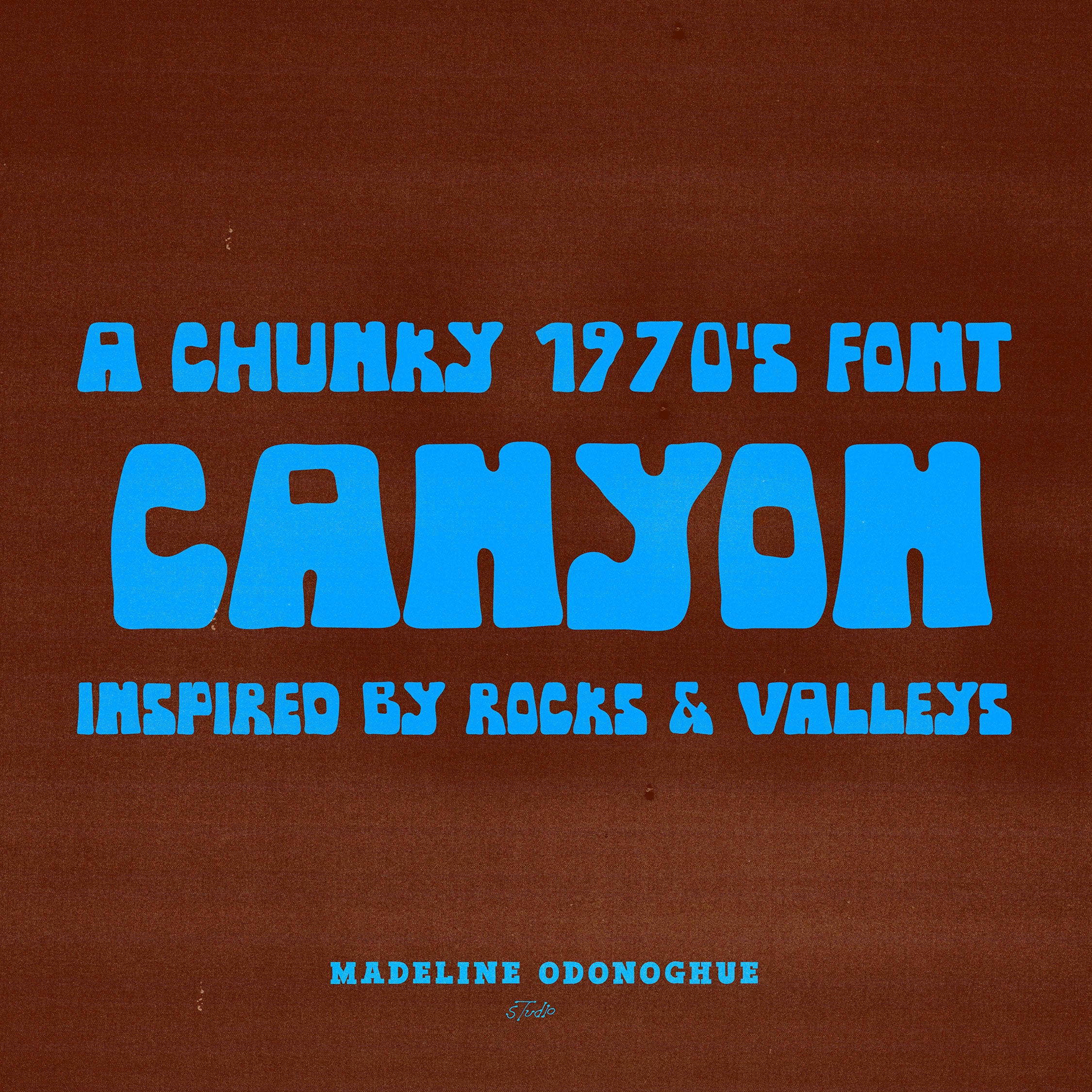 Canyon Hand Drawn Western Font Madeline O'Donoghue