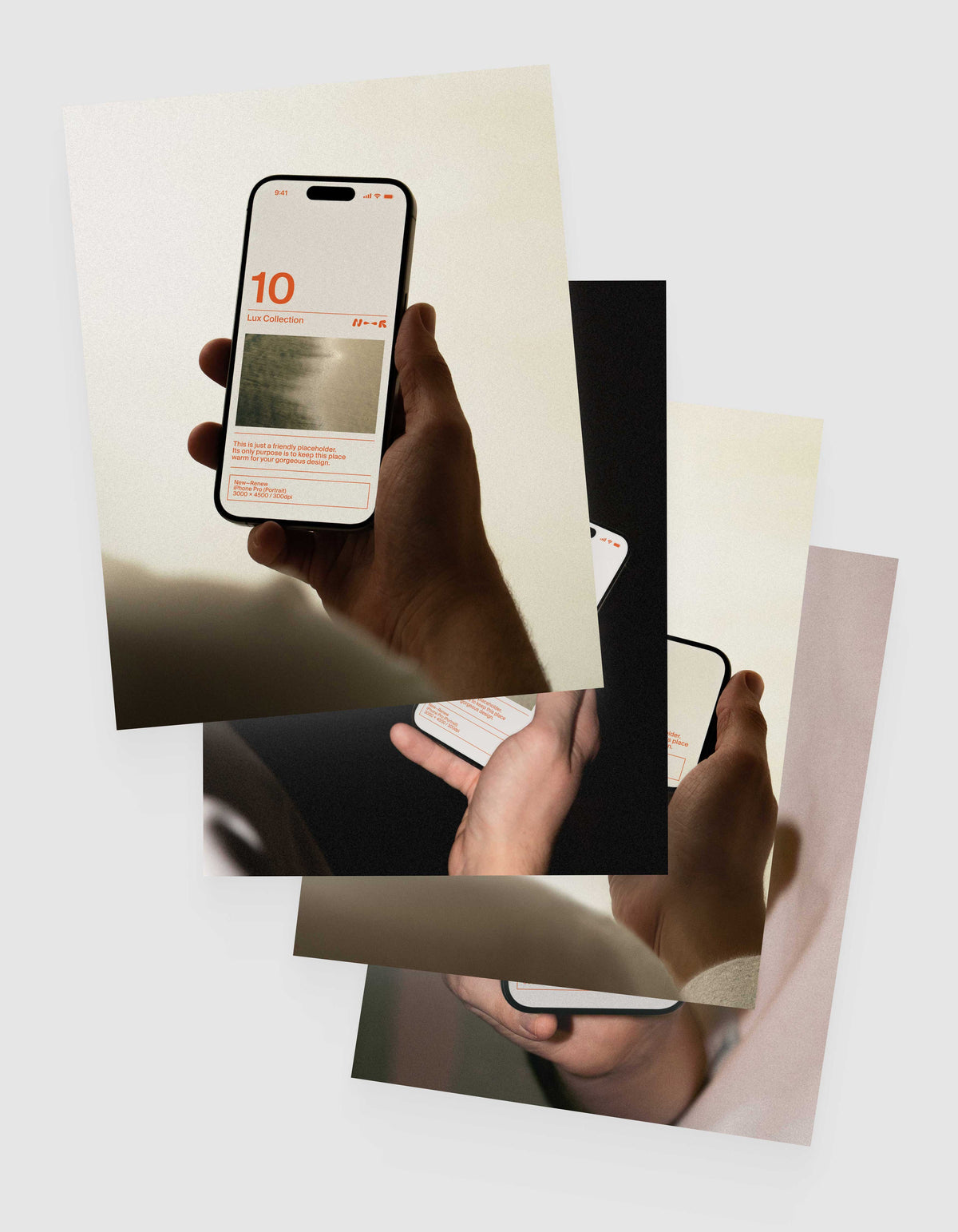 Handheld iPhone Mockup Bundle New—Renew