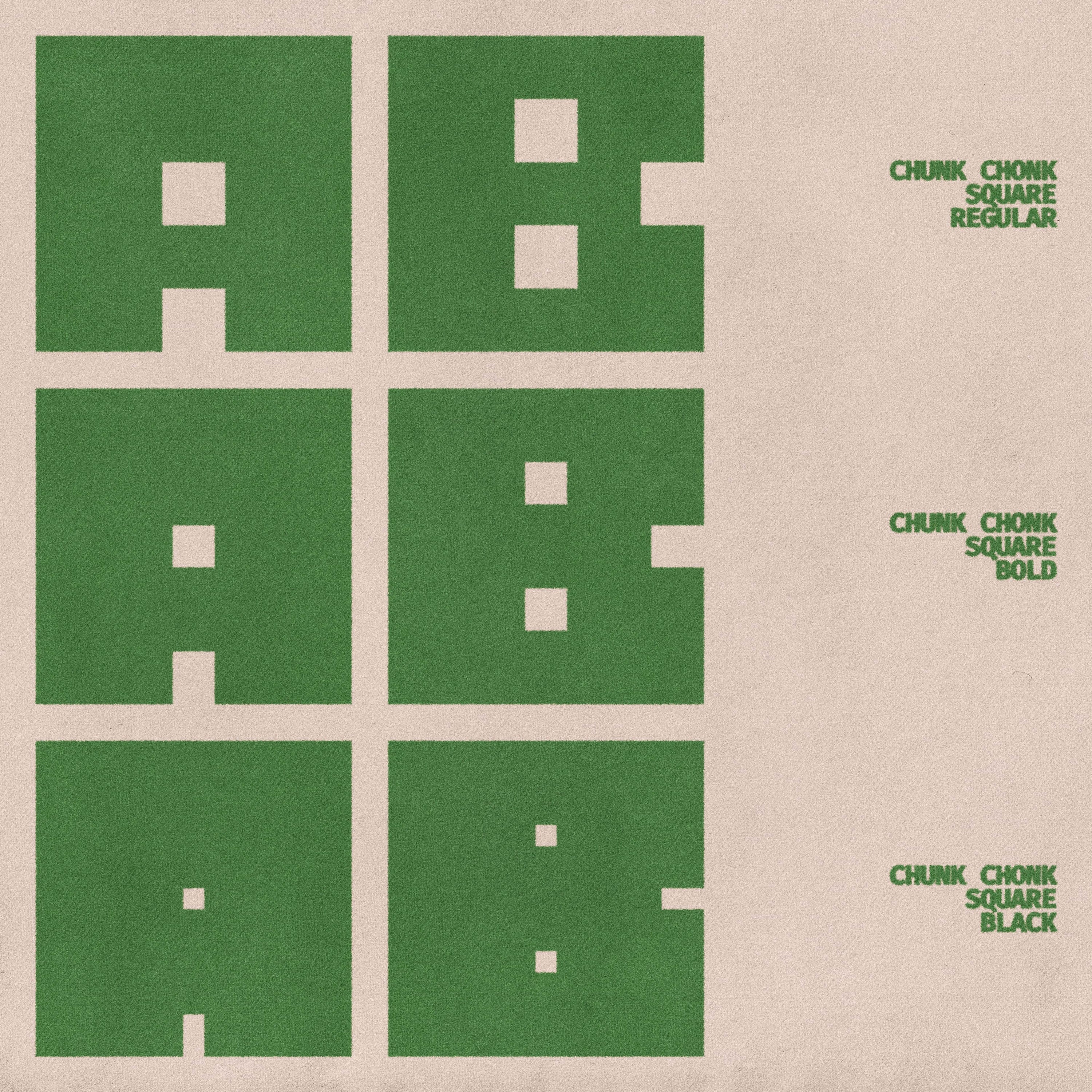 Chunk Chonk Typeface Jason Santos