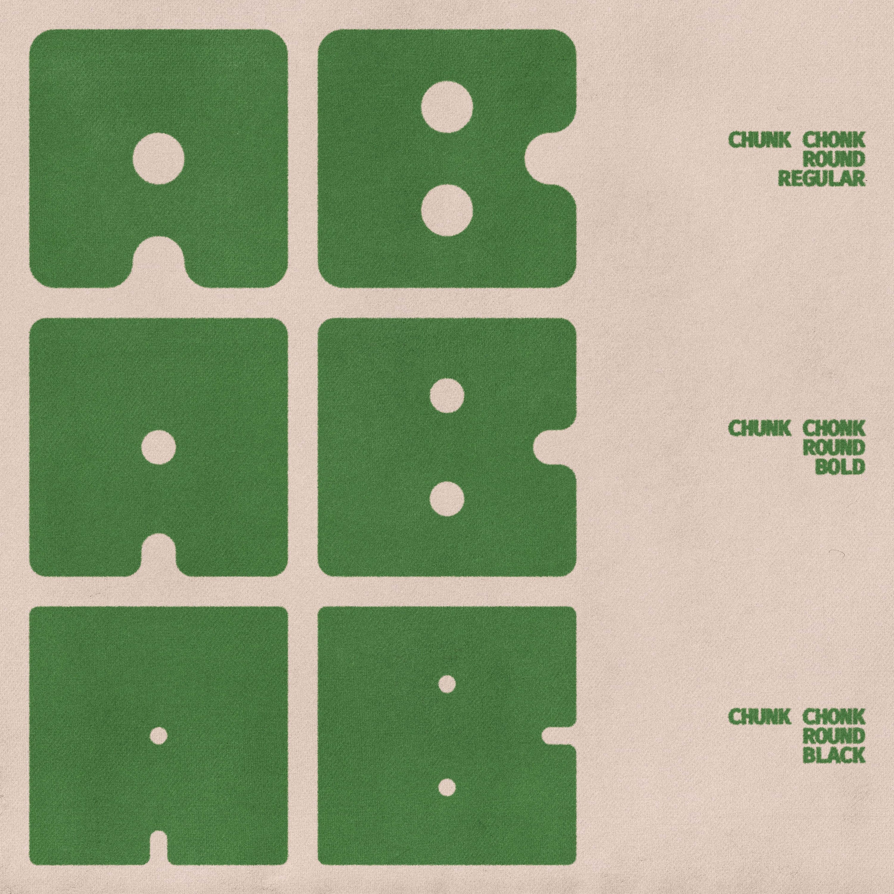 Chunk Chonk Typeface Jason Santos