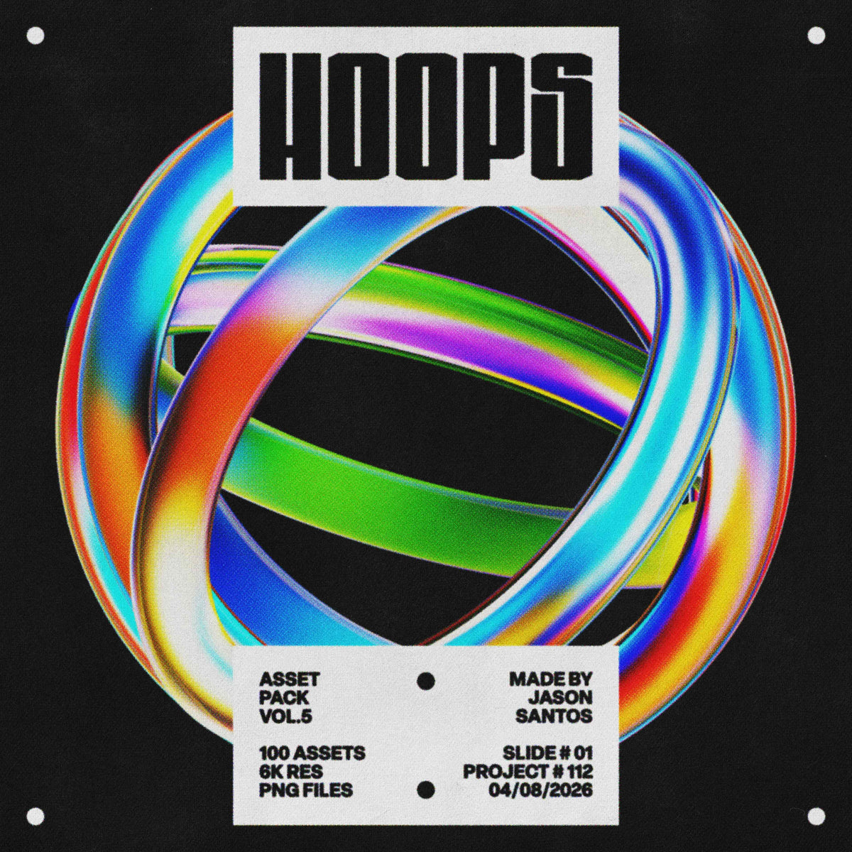 Hoops Asset Pack (Vol.5) Iridescent Glass Loops Jason Santos