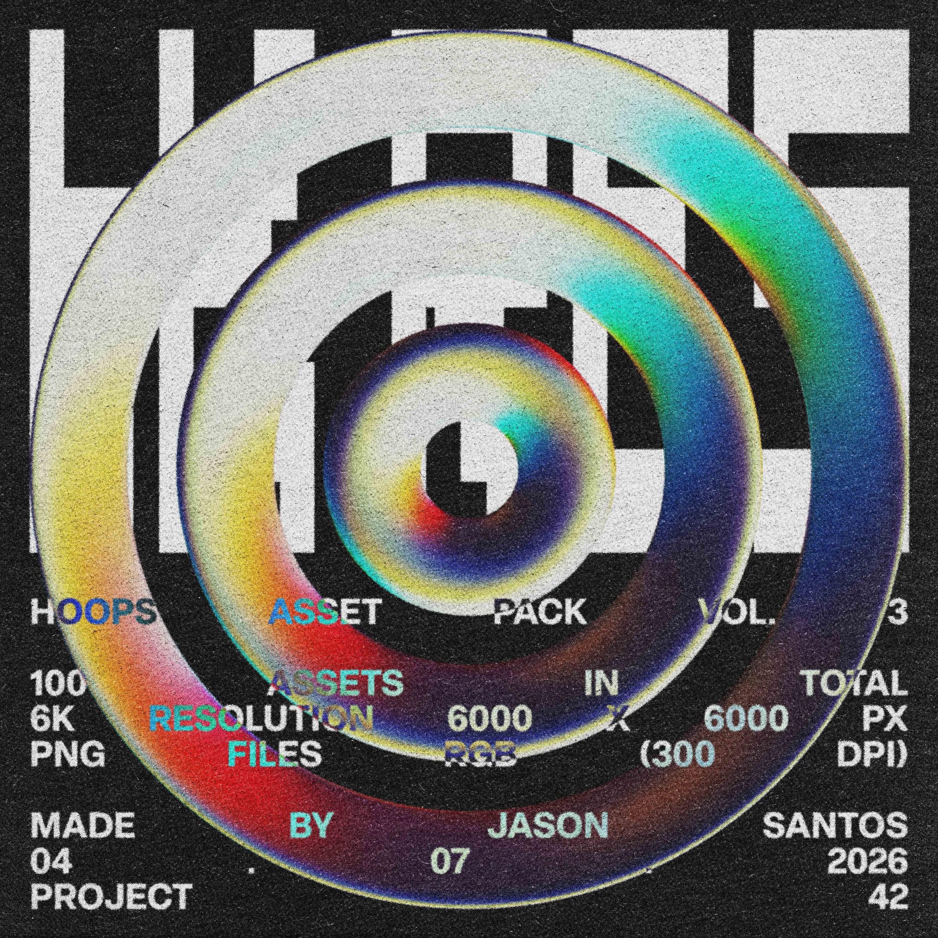 Hoops Asset Pack (Vol.3) Geometric Ring PNGs Jason Santos