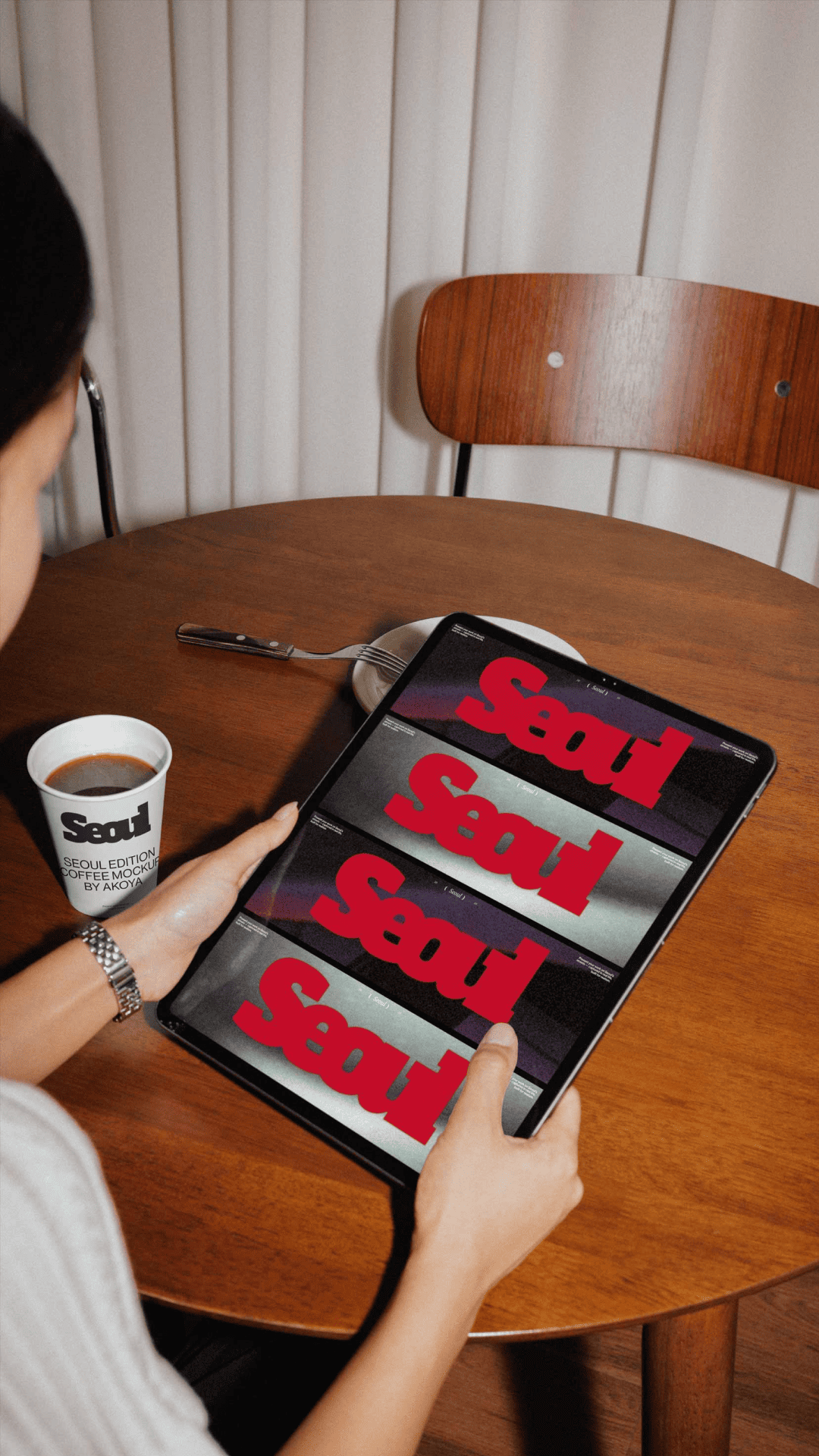 Seoul iPad Mockup 05 Akoya Mockups