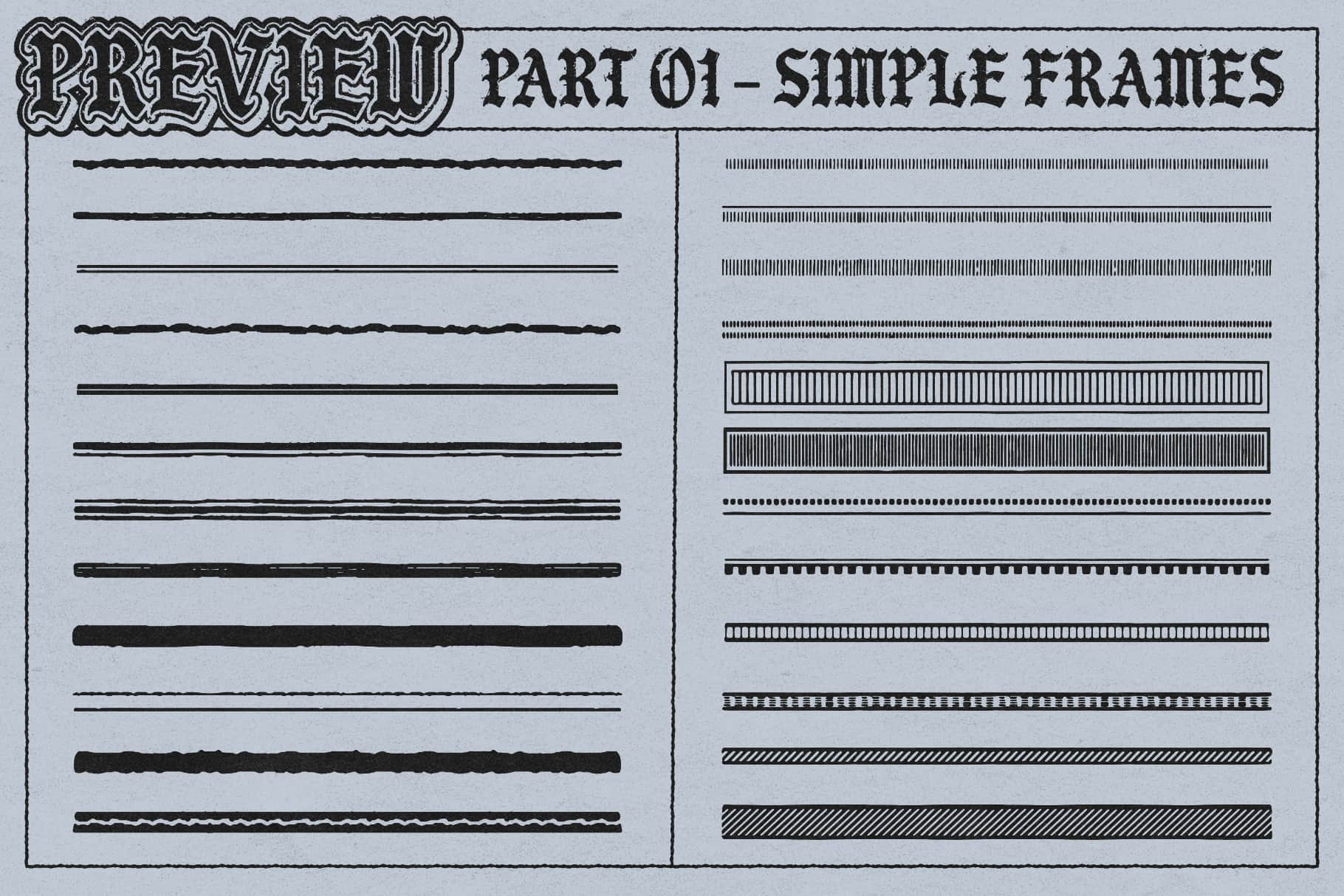 Illustrator Frames Brushes apokalips