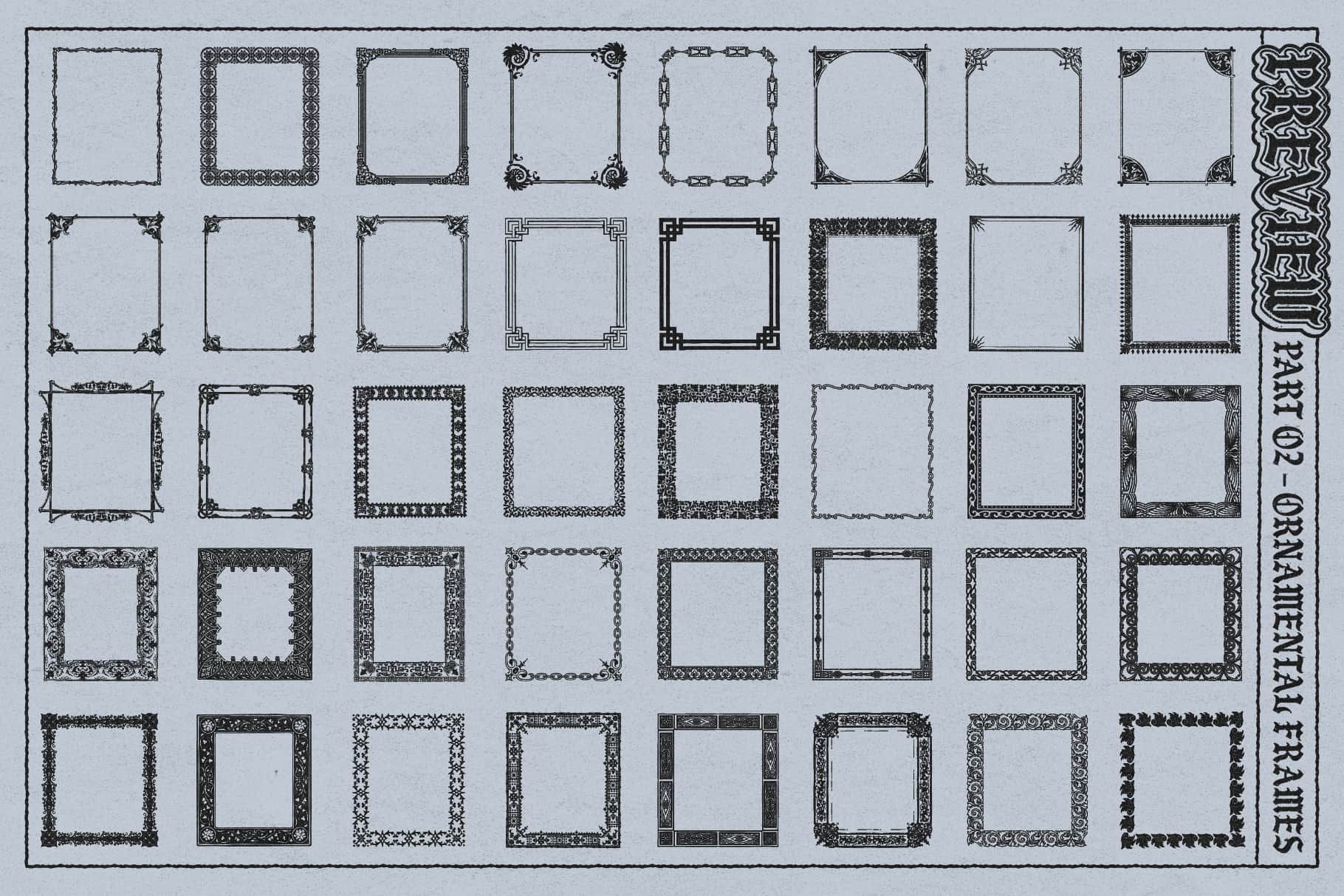 Illustrator Frames Brushes apokalips