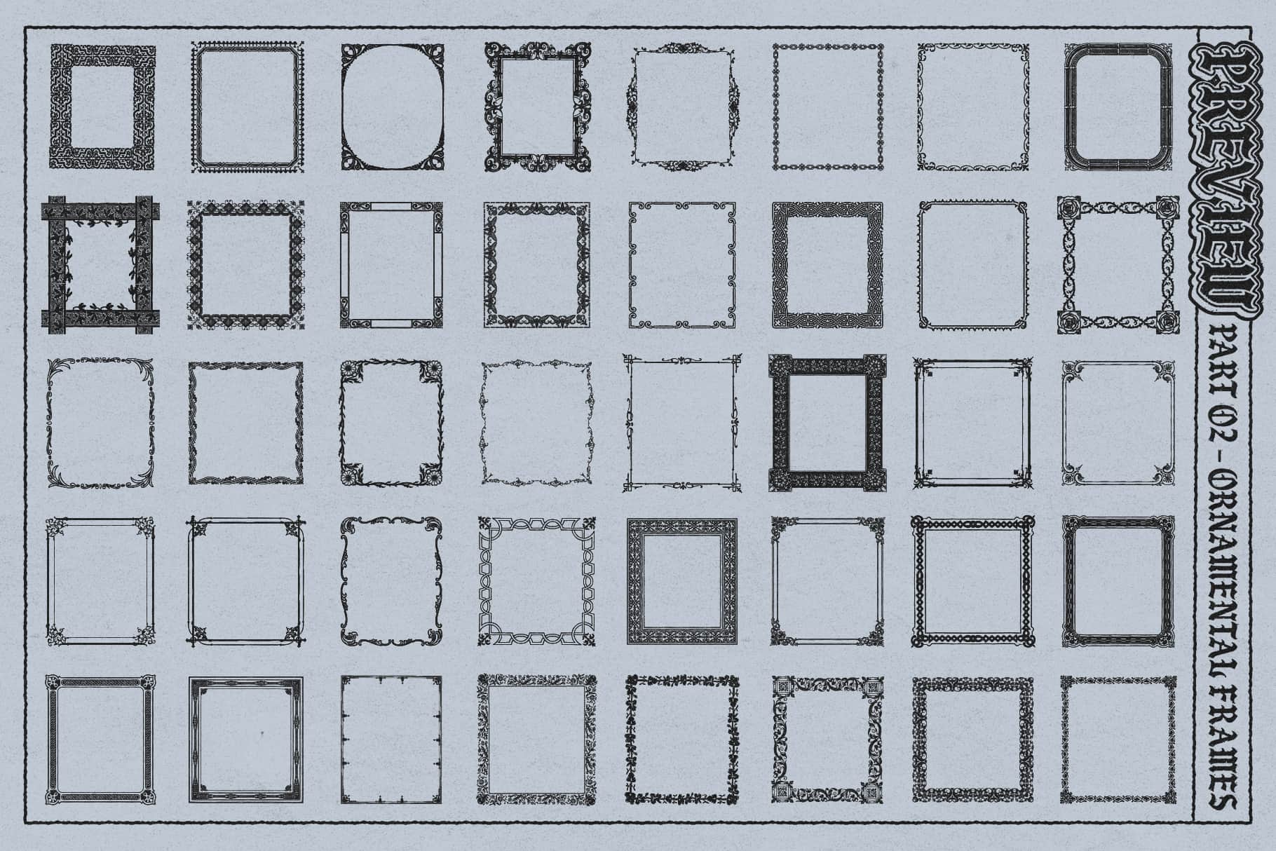 Illustrator Frames Brushes apokalips