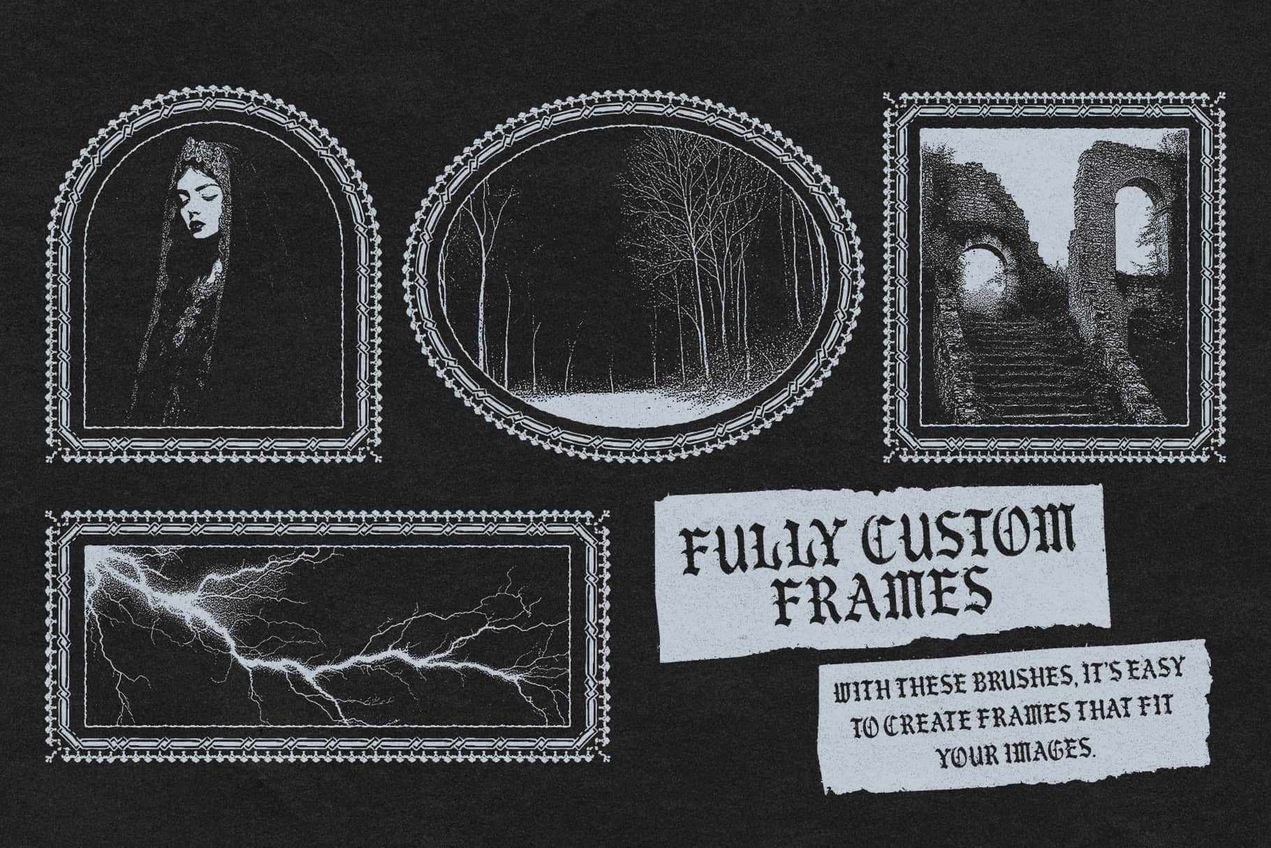 Illustrator Frames Brushes apokalips