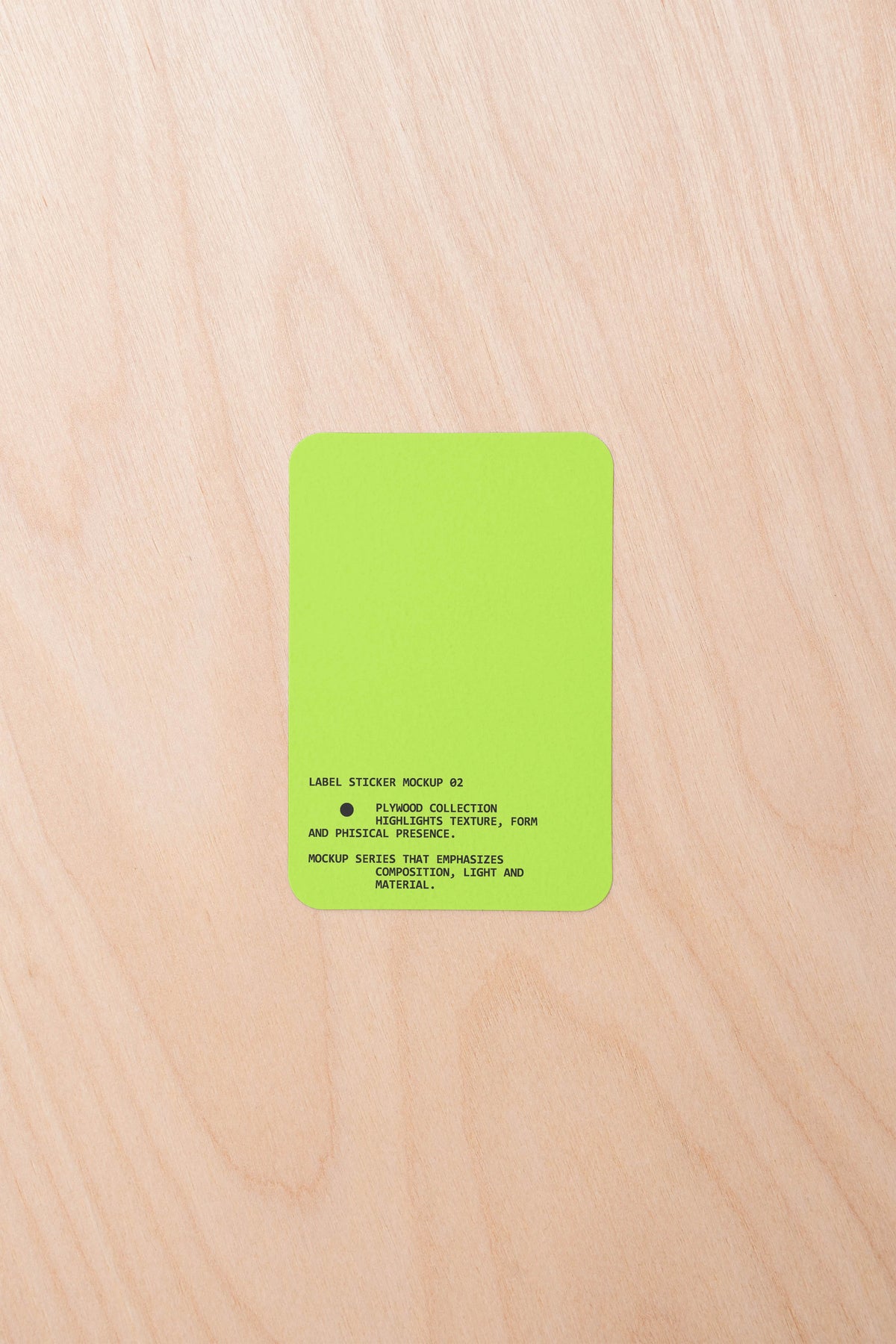 Label Sticker Mockup PW001 Just Form Mockups