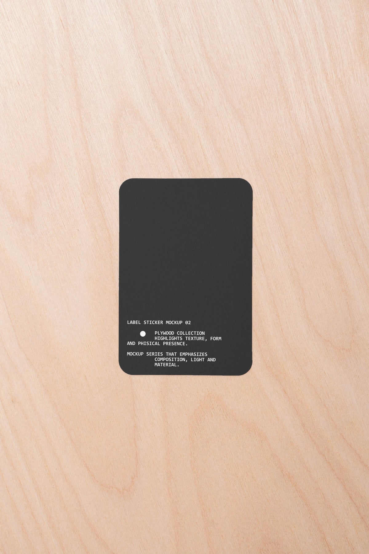 Label Sticker Mockup PW001 Just Form Mockups