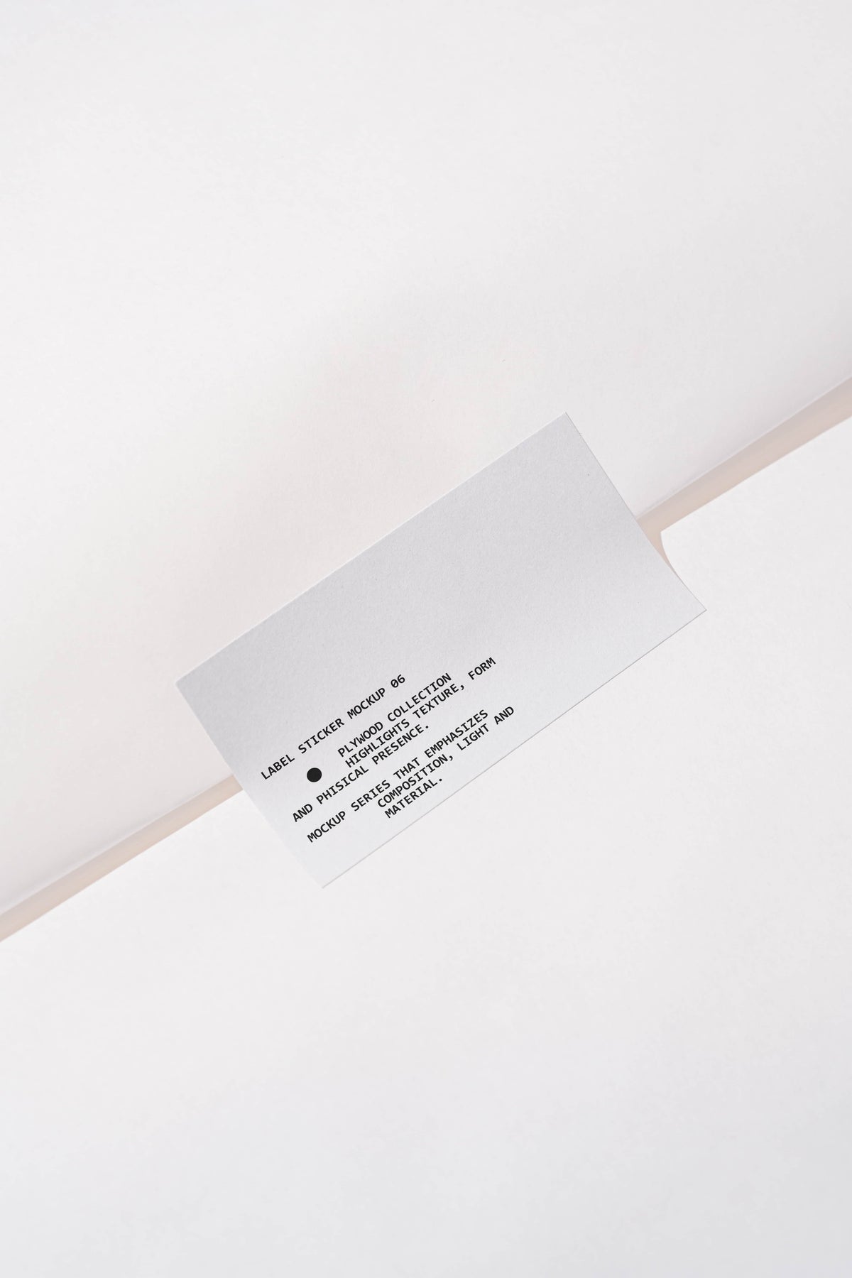 Label Sticker Mockup PW001 Just Form Mockups