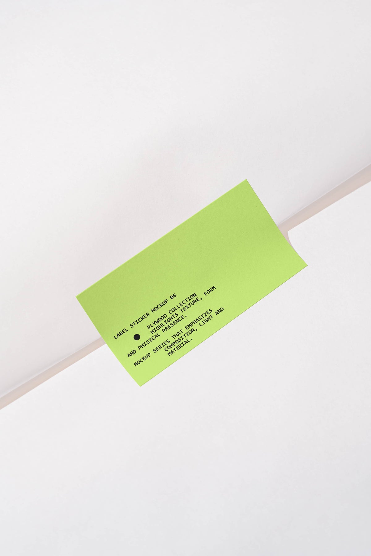 Label Sticker Mockup PW001 Just Form Mockups
