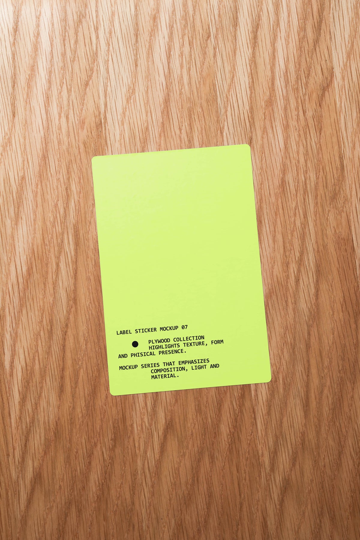 Label Sticker Mockup PW001 Just Form Mockups
