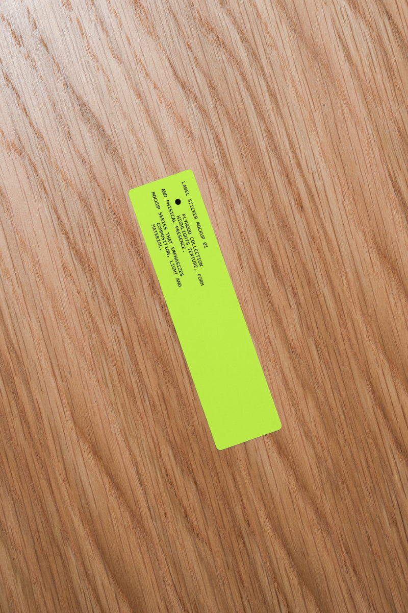 Label Sticker Mockup PW001 Just Form Mockups