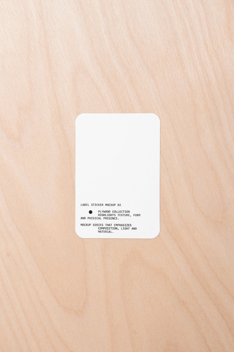 Label Sticker Mockup PW001 Just Form Mockups