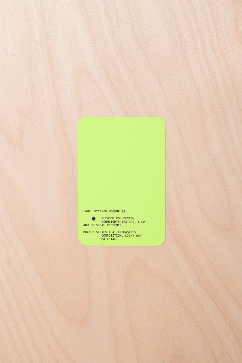 Label Sticker Mockup PW001 Just Form Mockups