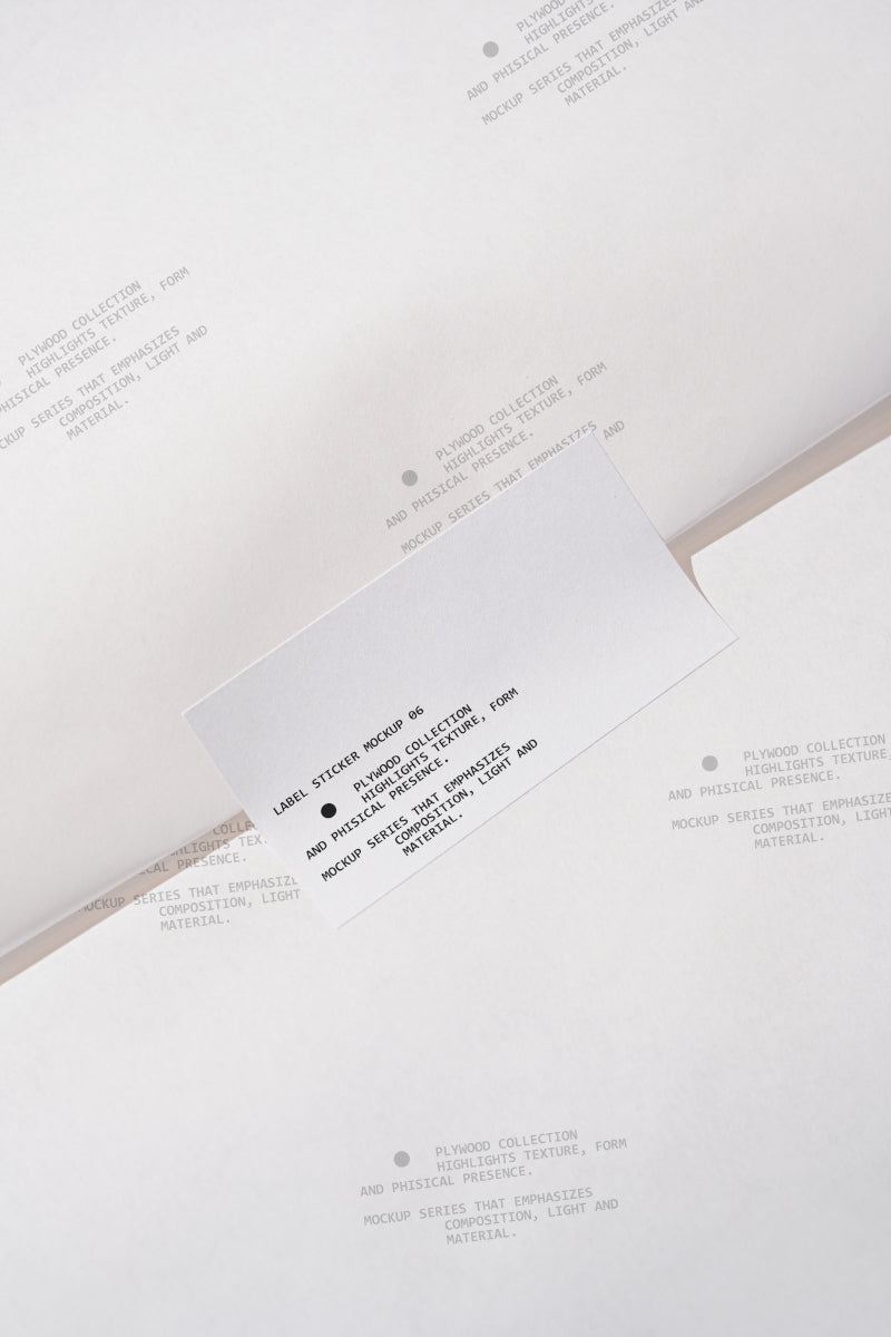 Label Sticker Mockup PW001 Just Form Mockups