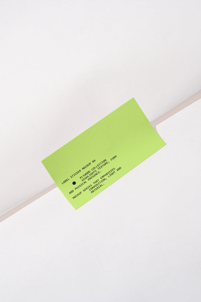 Label Sticker Mockup PW001 Just Form Mockups