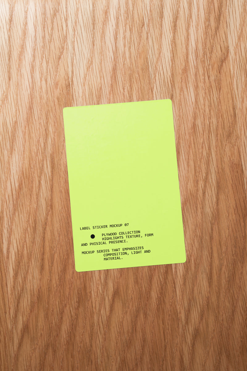 Label Sticker Mockup PW001 Just Form Mockups