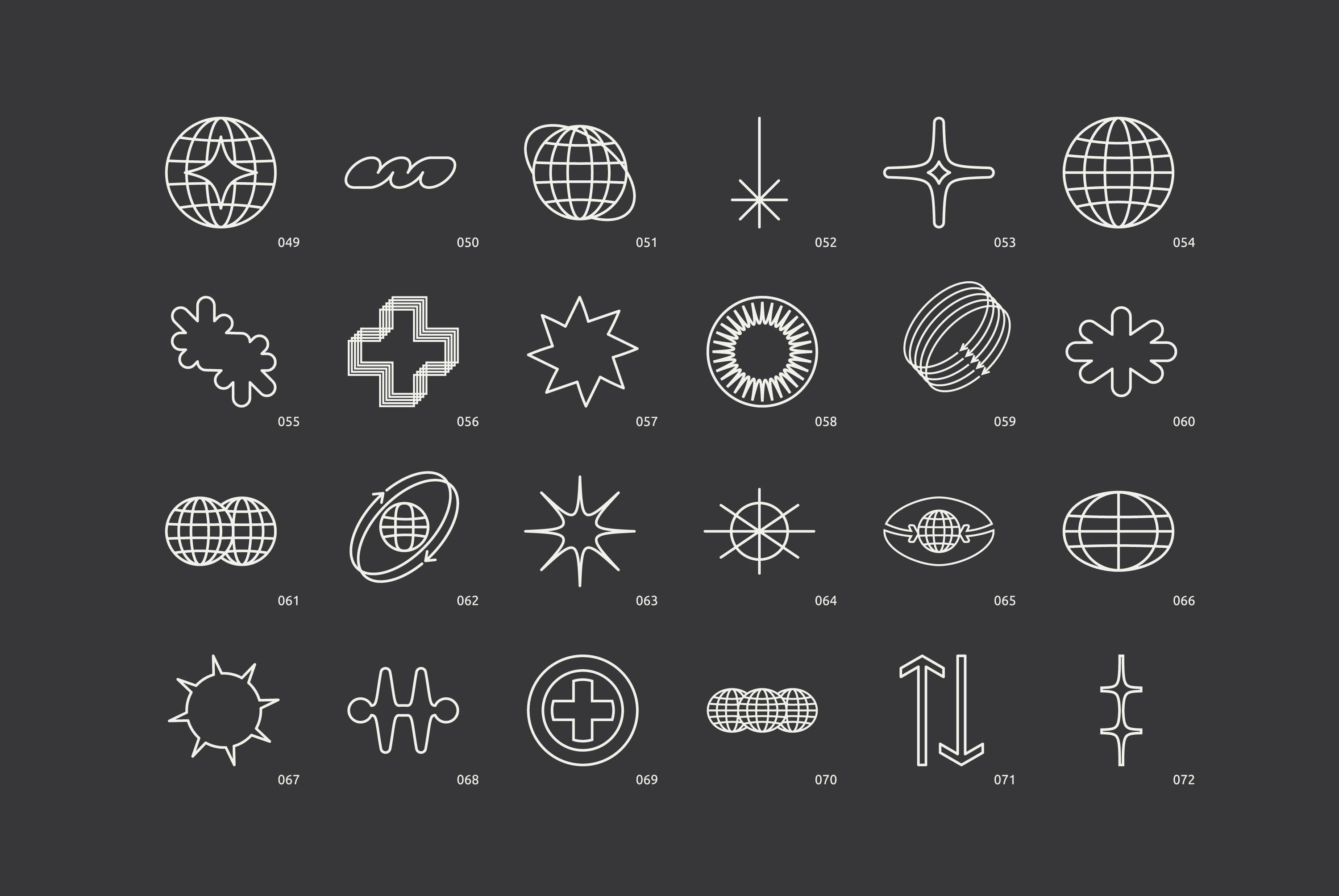 96 Linear Vector Shapes - Part 1 Vanzyst