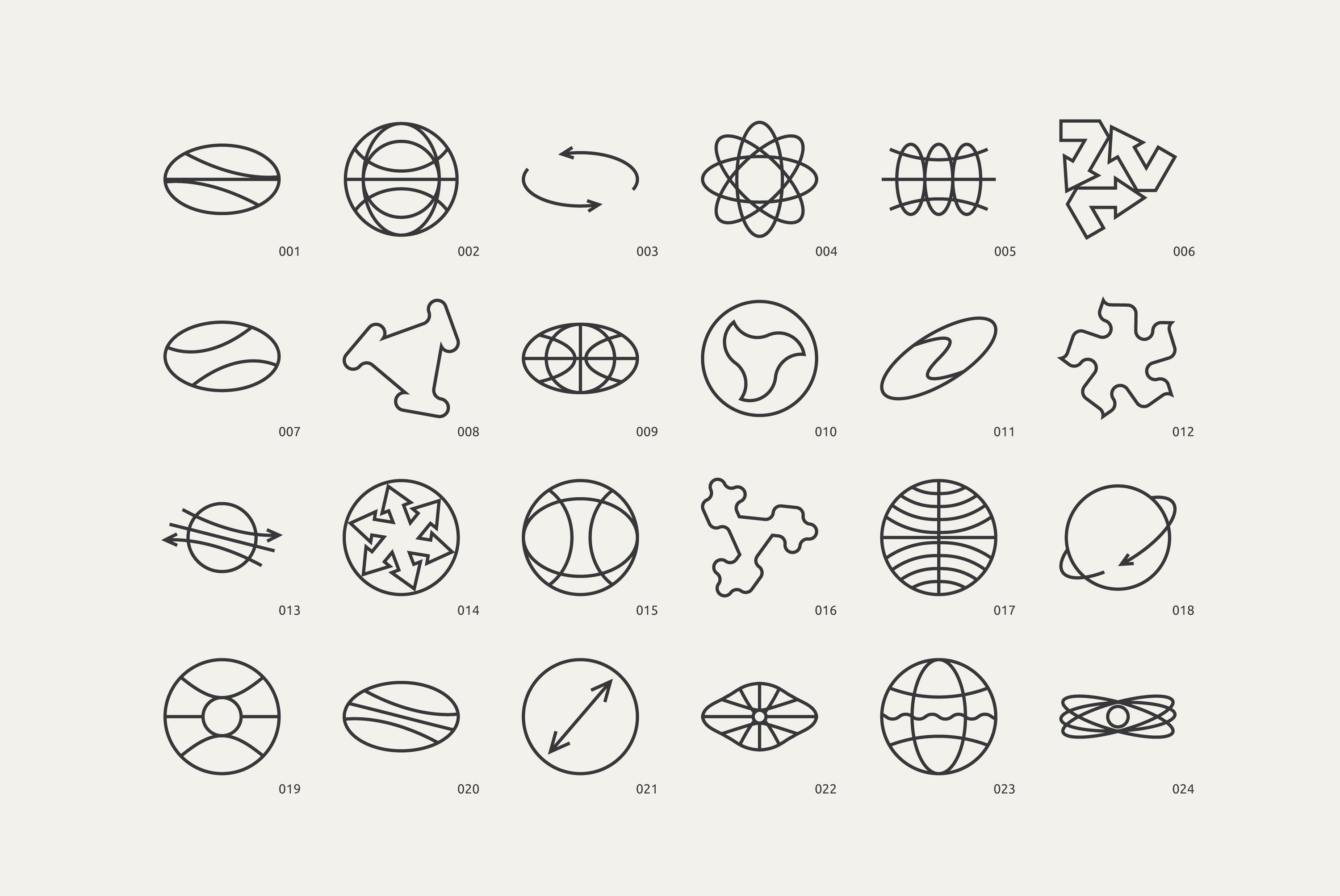 96 Linear Vector Shapes - Part 2 Vanzyst
